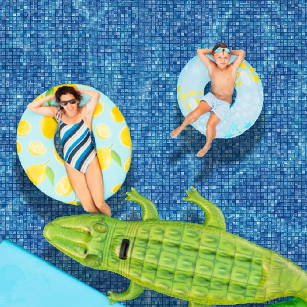 Smartline Stone Harbor 18-Foot Round Pool Liner - UniBead Style | 48-Inch Wall Height | 25 Gauge Virgin Vinyl | Heavy-Duty Above Ground Pool Liner for Steel Sided Pools | Perfect for Backyard Swimming, Summer Relaxation & Family Fun
