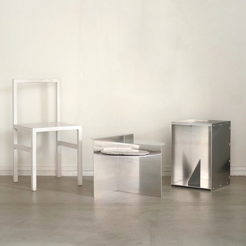 FRAMA Rivet Box Table - Modern Industrial Side Table with Metal Rivet Design for Living Room, Bedroom & Office Decor