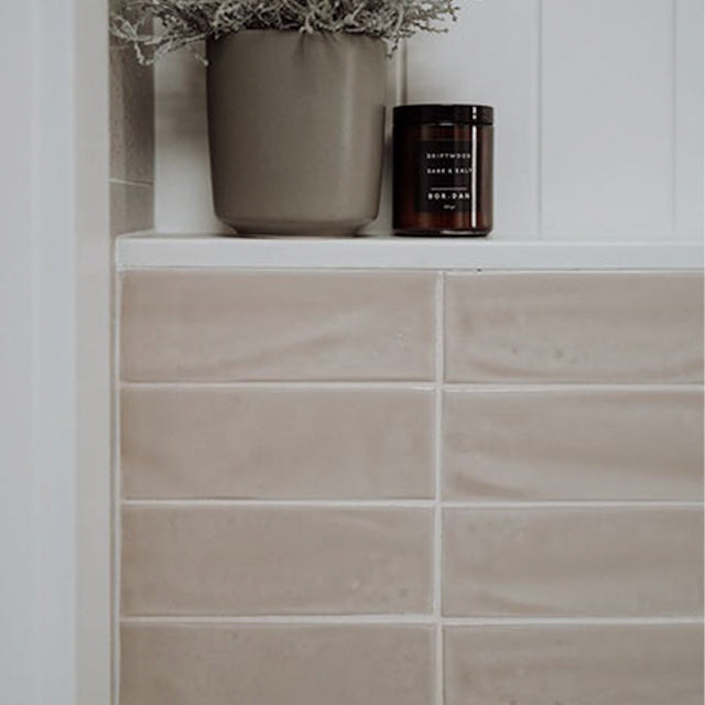 Italian Glossy Caramel Rylee Subway Tile 75x300x9mm - Ceramic Wall & Backsplash Tile for Kitchen, Bathroom & Shower