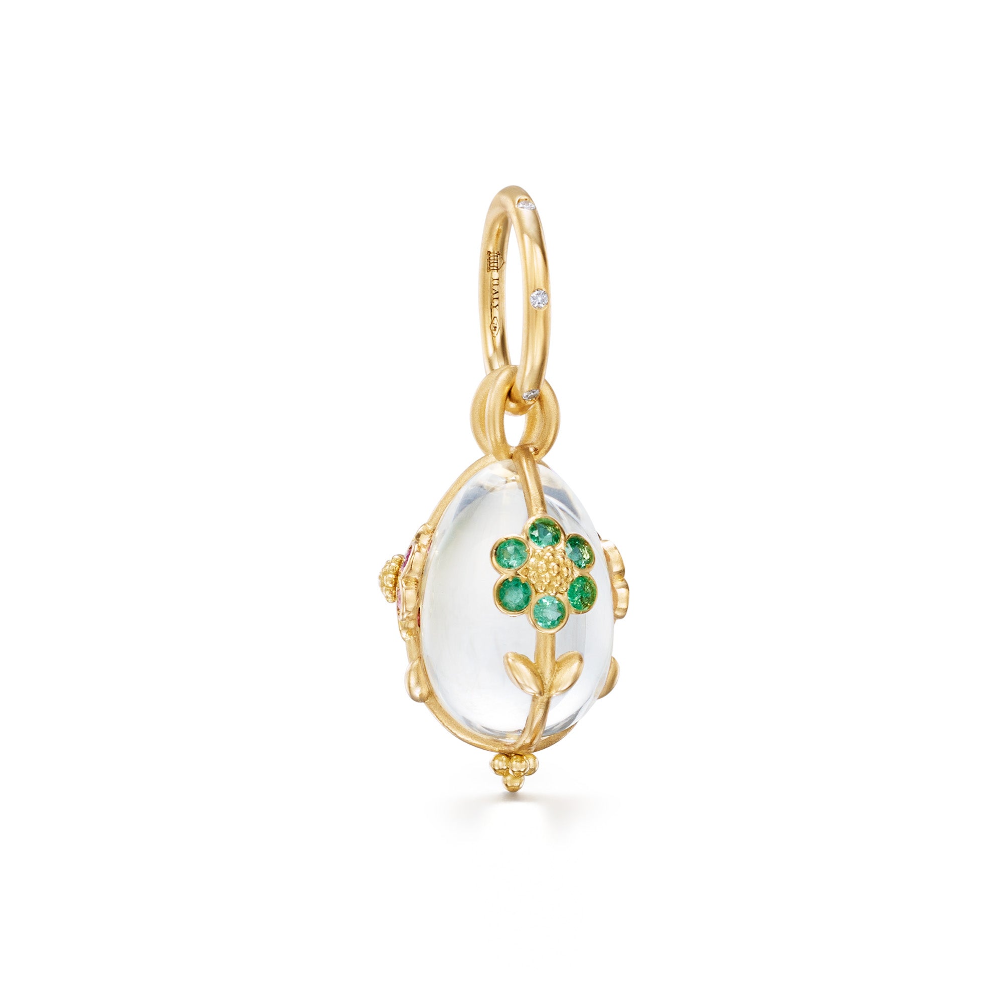 Temple St. Clair Small Fiori Amulet Pendant Necklace - Dainty Gold Charm Jewelry for Women, Perfect Gift for Birthday, Anniversary & Special Occasions | Everyday Wear & Evening Elegance