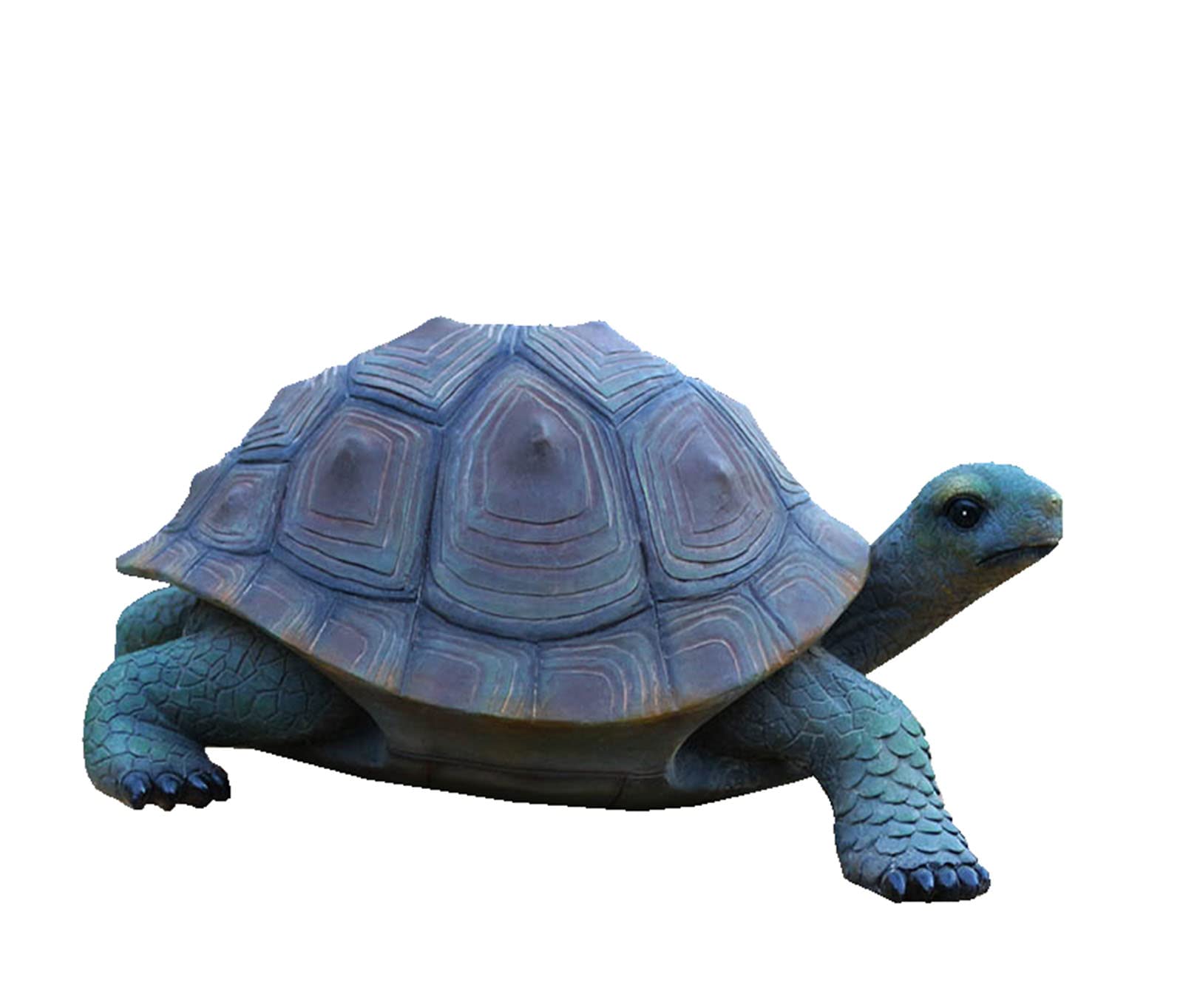 Realistic Turtle Statue Sculpture - 12.2X8.6X5.1 Inch Resin Garden Decor for Outdoor Landscape, Courtyard & Poolside - Durable Animal Ornament for Patio, Backyard and Water Feature Decoration