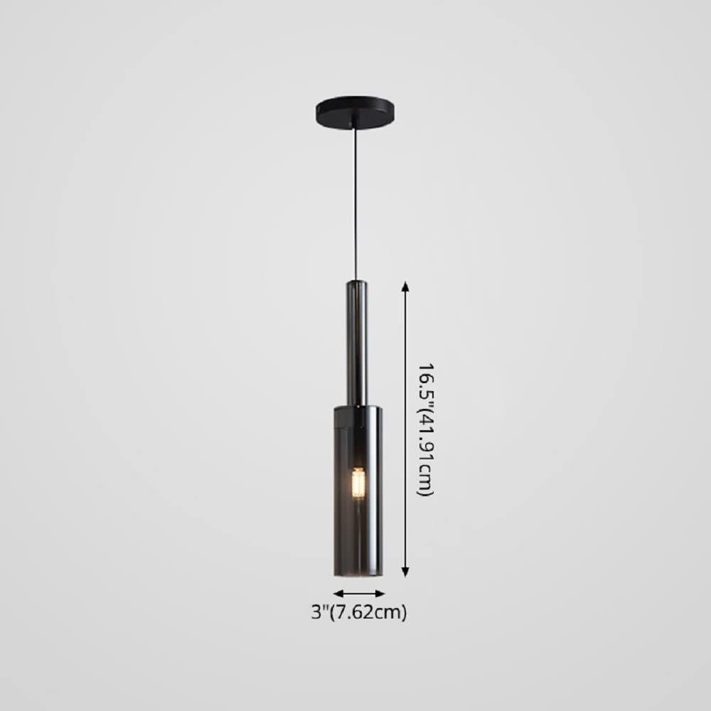 Modern Brass Finish Mini Crystal Pendant Light - 1-Light Ceiling Fixture for Living Room, Bar & Coffee Shop | Gloss Black Finish | Elegant Dining Room & Kitchen Island Lighting