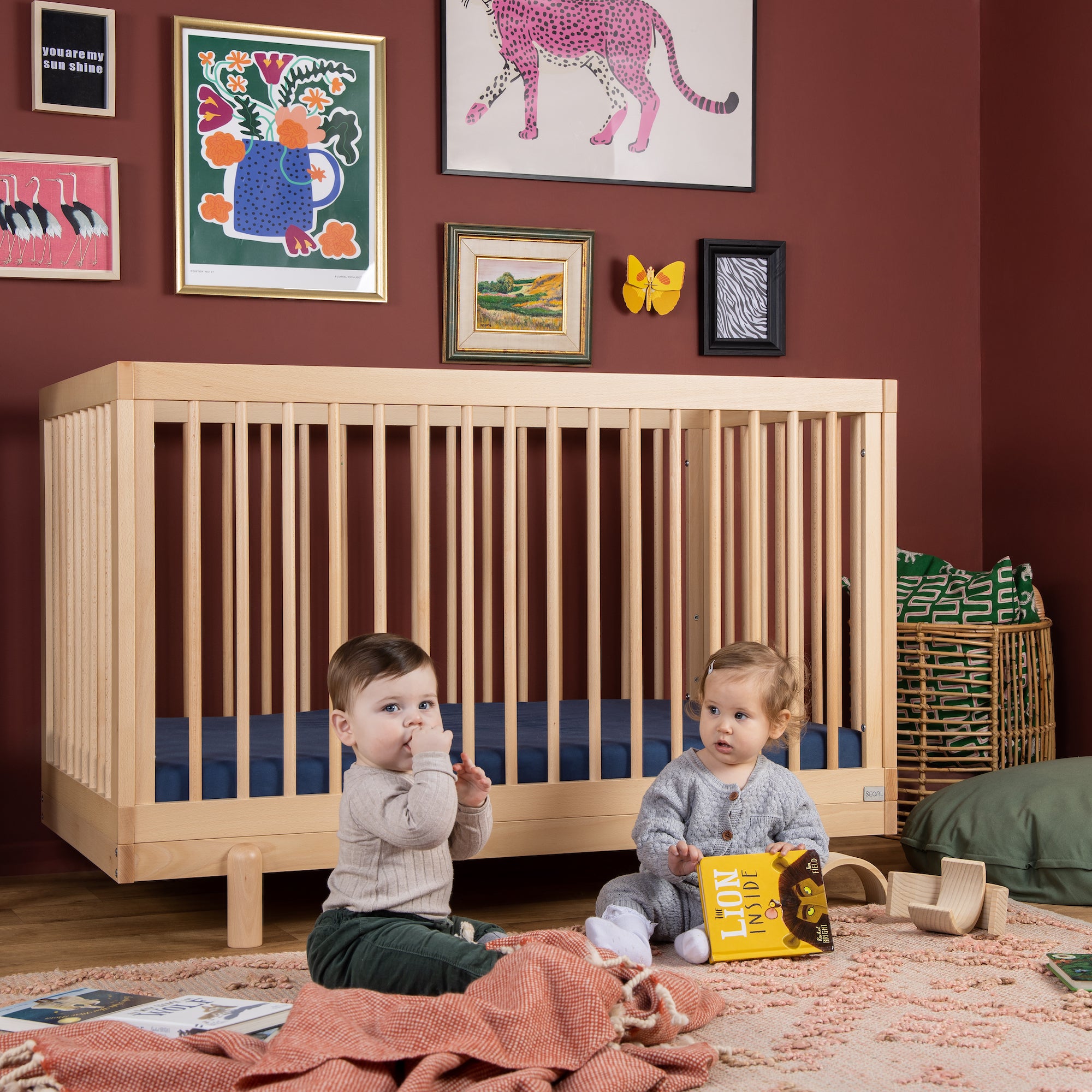 Bliss 4-in-1 Convertible Baby Crib - Toddler Bed, Daybed & Full-Size Bed - Safe Nursery Furniture for Newborns to Teens - Perfect for Bedrooms, Daycare & Guest Rooms