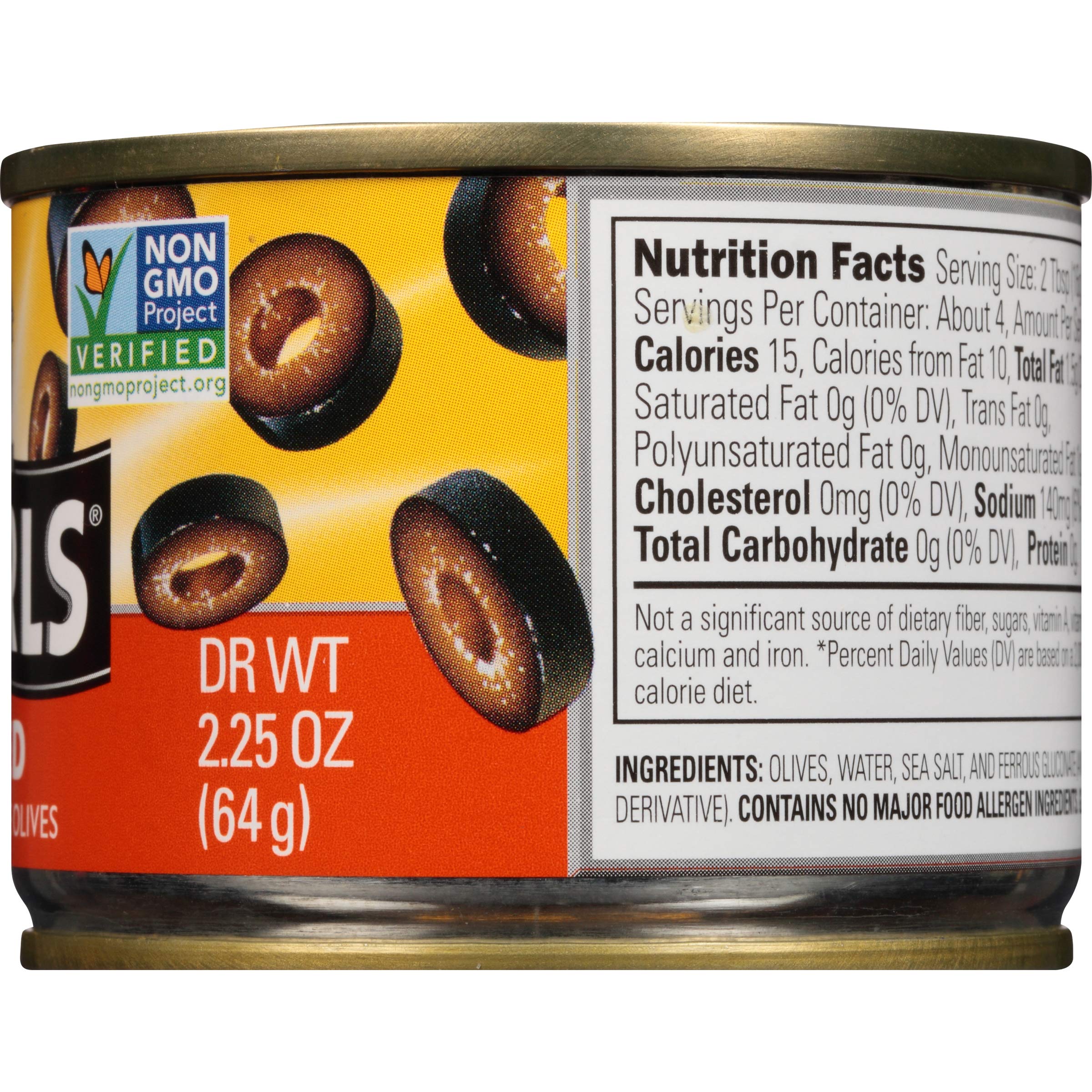 PEARLS California Ripe Olives, Sliced Black Olives - 2.25 Oz Can | Premium Quality, Ready to Eat | Perfect for Salads, Pizzas, Sandwiches & Mediterranean Recipes