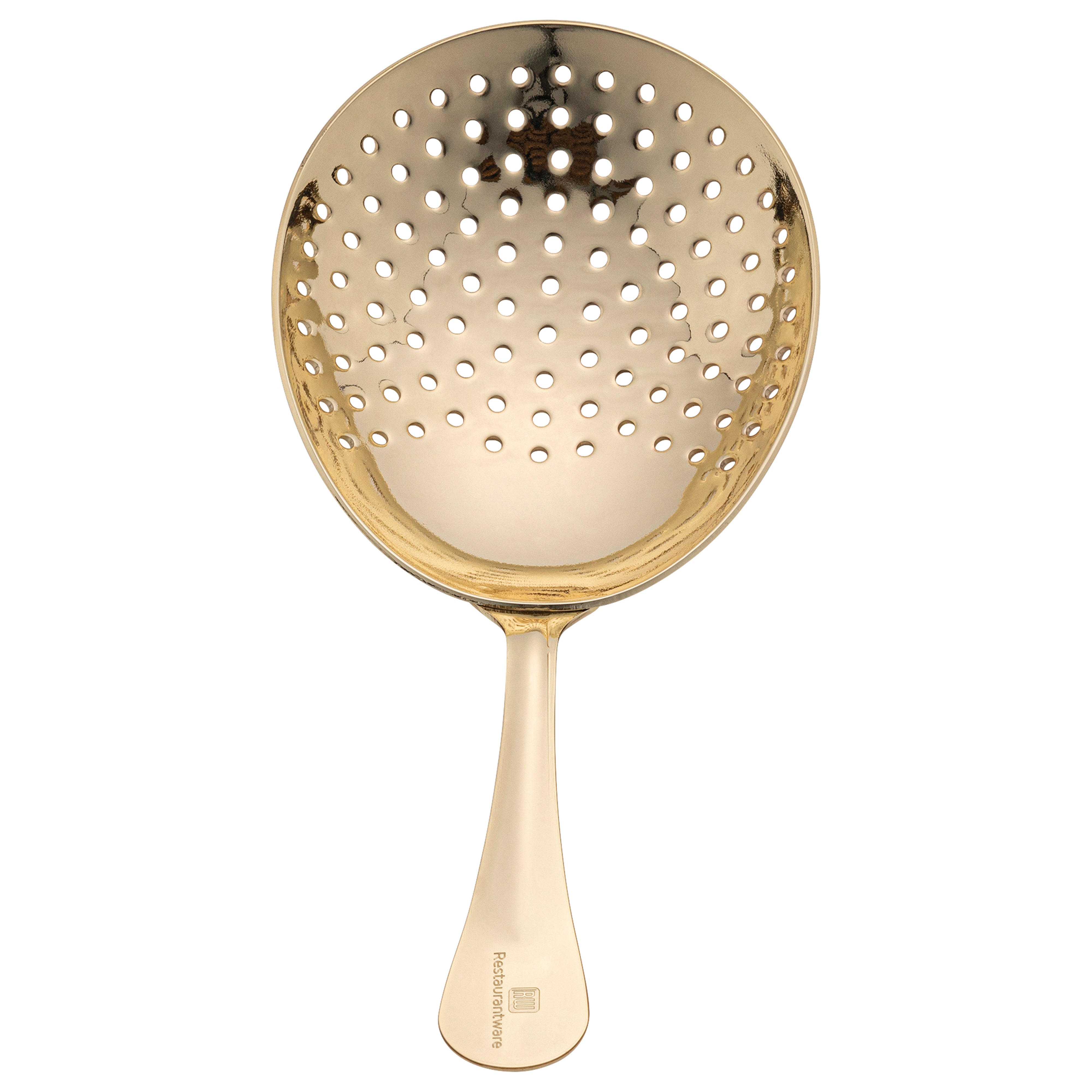 Premium Gold Plated Stainless Steel Julep Strainer - 6.5