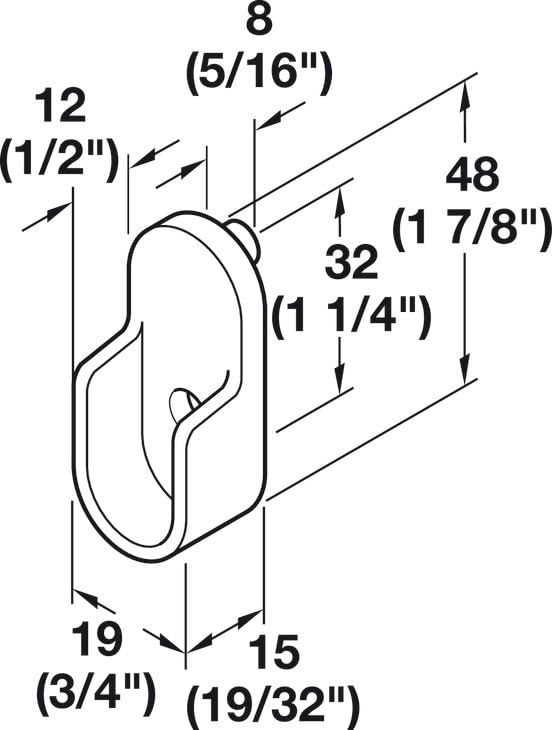 Black Oval Closet Rod with End Supports - 48 Inch Heavy Duty Closet Organizer for Bedroom, Walk-in Closet, and Storage Space Organization