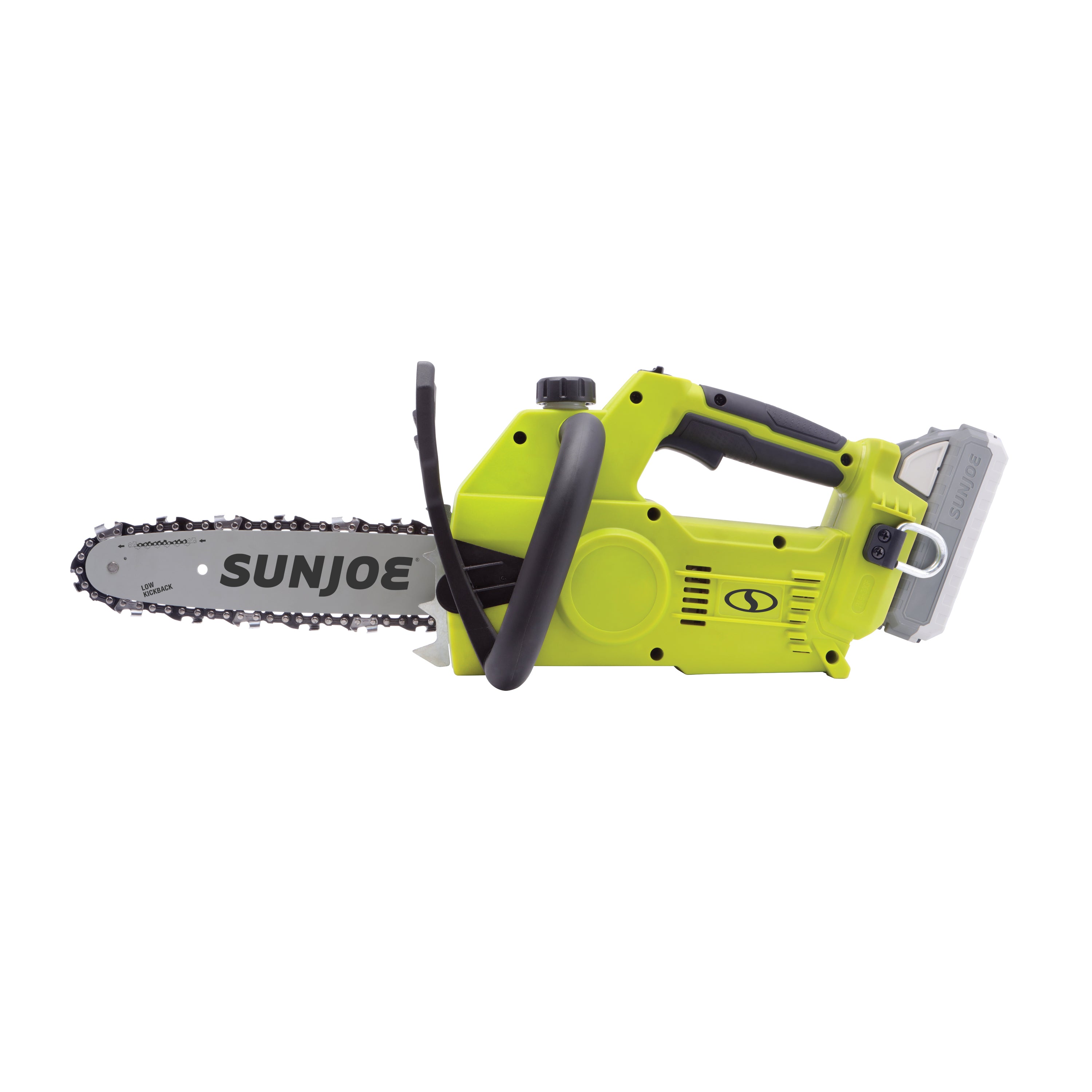 Sun Joe 24V 10CS 24-Volt Cordless Chainsaw Kit with 4.0Ah Battery & Charger - 10-Inch Lightweight Electric Chainsaw for Tree Trimming, Branch Cutting & Yard Maintenance