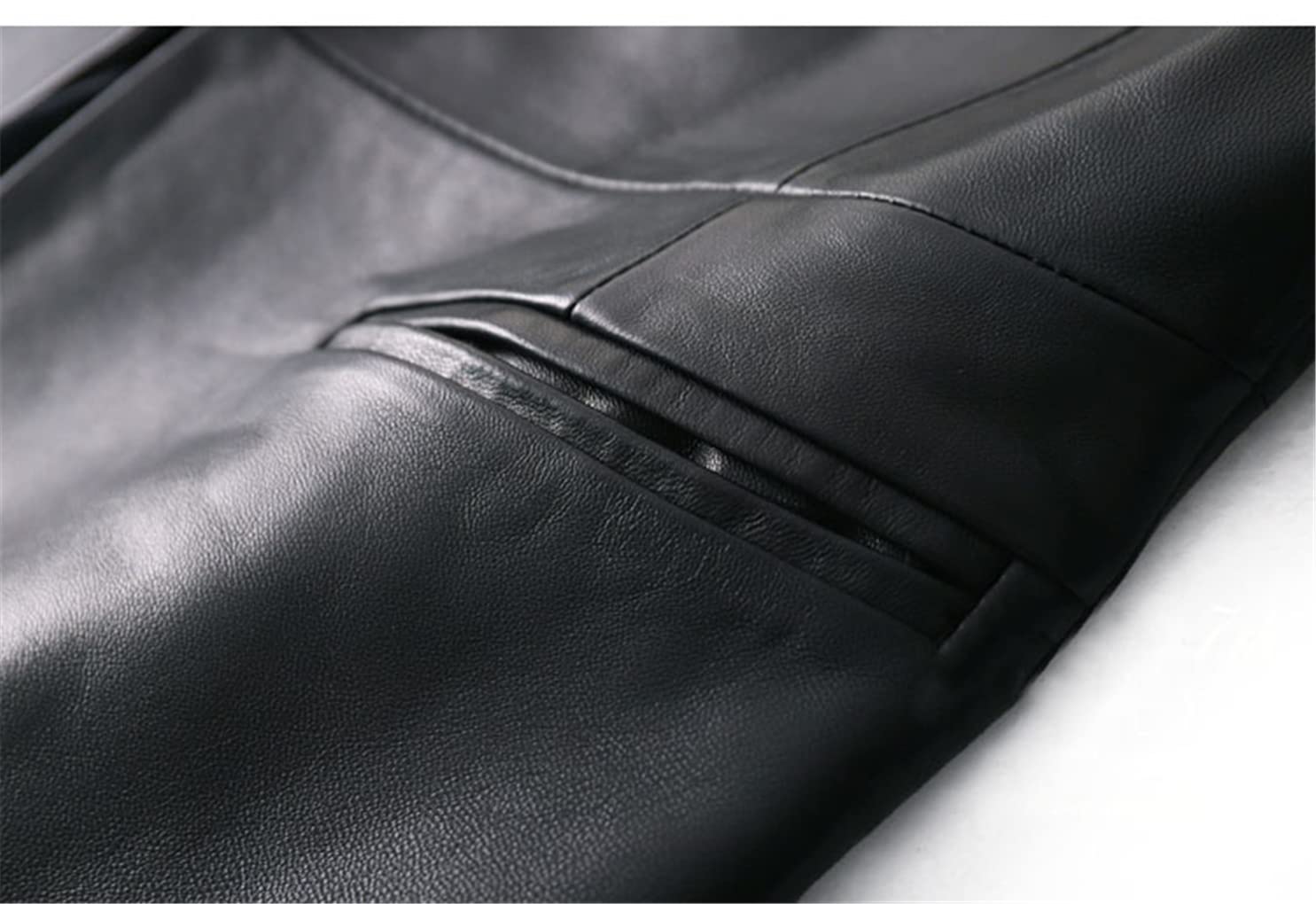 Stylish Black Leather Blazer for Women - Slim Fit Faux Leather Jacket & Coat for Fall & Spring | Perfect for Office Wear, Date Nights & Casual Outings