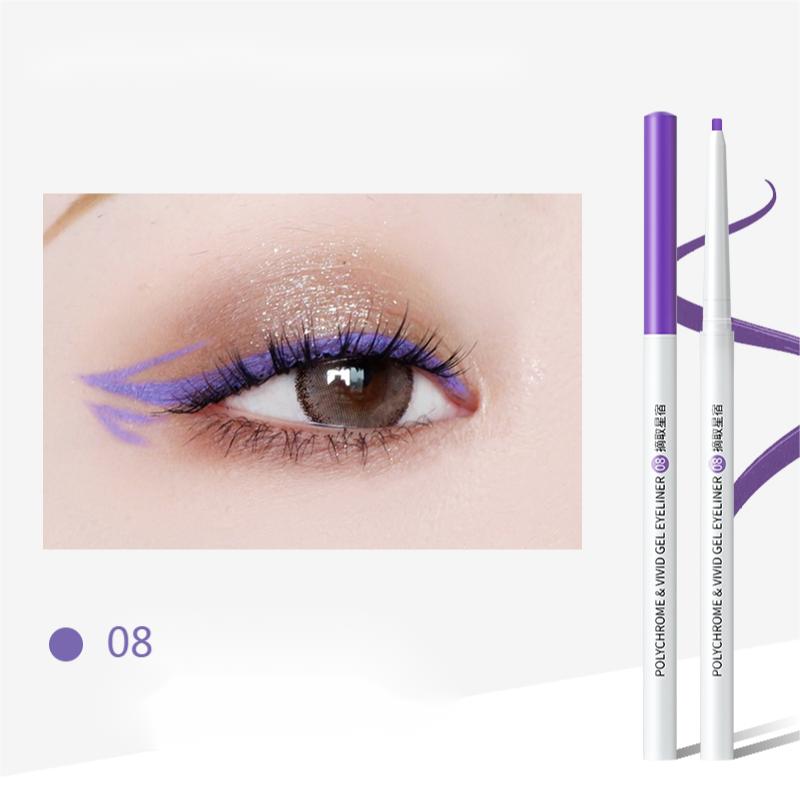 KATO Polychrome & Vivid Gel Eyeliner - Long Lasting Waterproof Eye Liner for Smoky & Winged Eye Makeup - Perfect for Party, Wedding & Night Out Looks