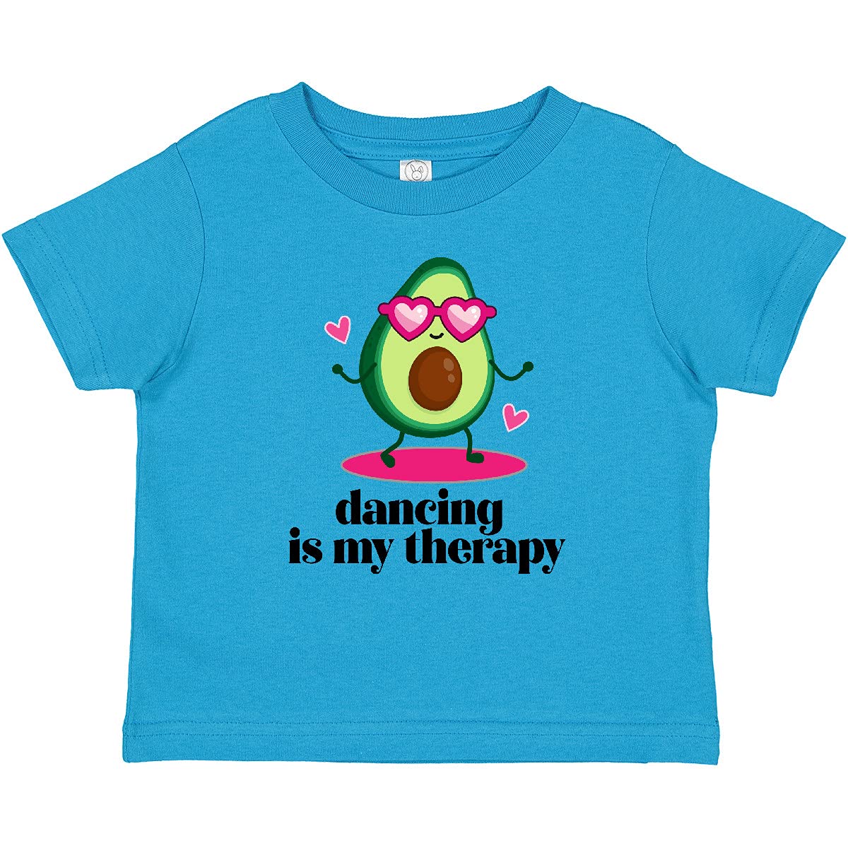 Inktastic 'Dancing is My Therapy' Funny Dance Gifts Toddler T-Shirt - Cute Toddler Dance Outfit for Ballet Class, Dance Recitals & Playtime