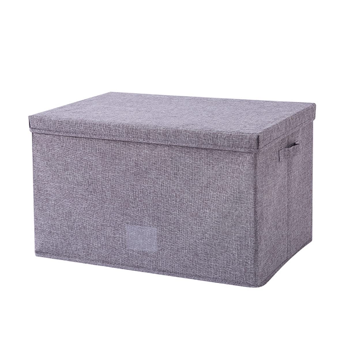 Foldable Fabric Storage Bins with Lids - Collapsible Closet Organizer Containers for Shelves, Wardrobe & Home Organization - Perfect for Clothes, Toys, Blankets & Seasonal Storage
