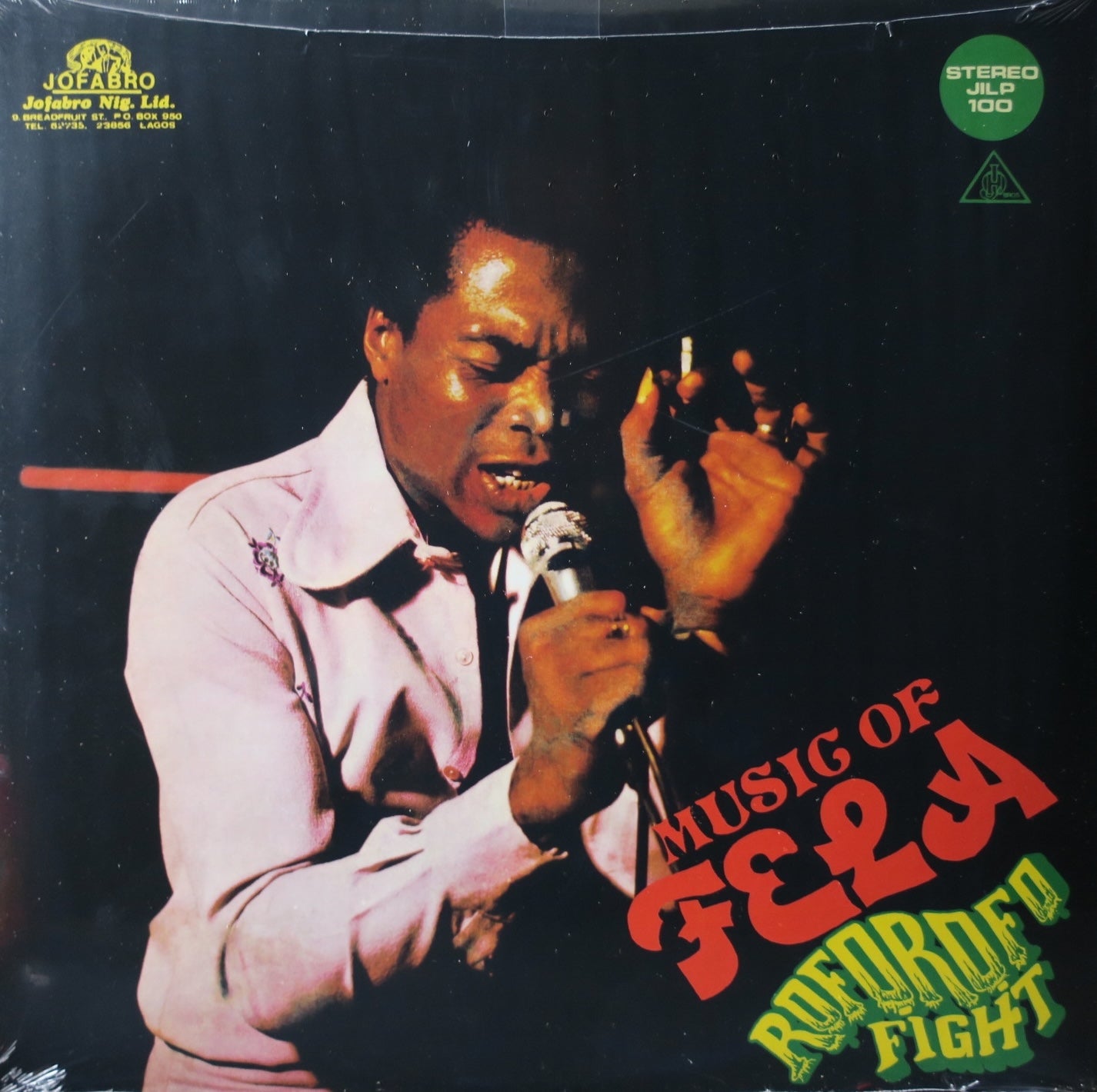 FELA KUTI 'Roforofo Fight' Vinyl LP Record - Afrobeat Classic Music Album for Collectors & Music Lovers - Perfect for Home Listening & DJ Sets