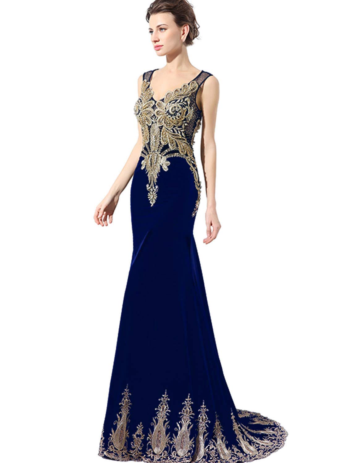 Elegant Long Lace Mermaid Prom Dresses for Women - Formal Evening Gowns by Belle House - Perfect for Weddings, Galas & Special Occasions