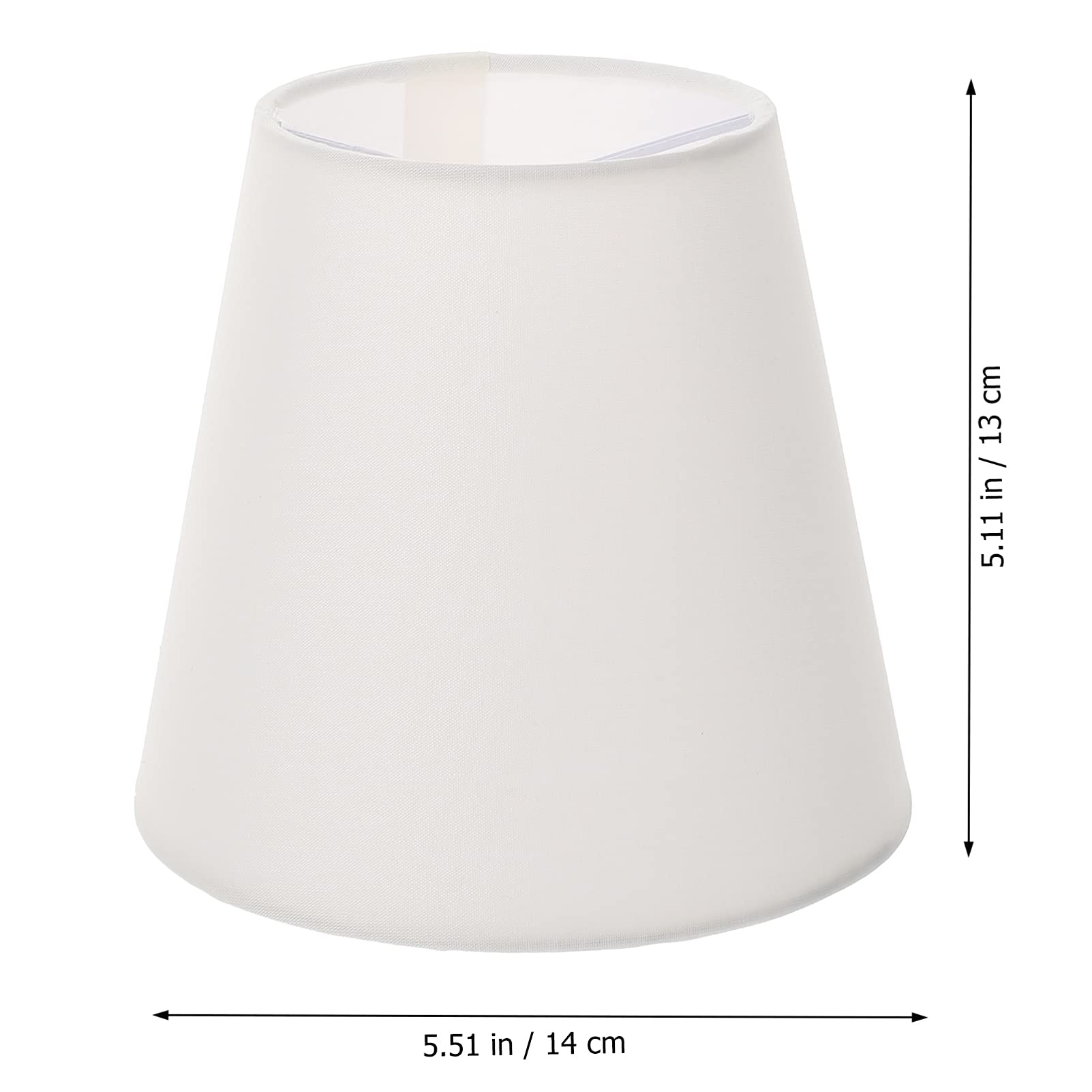 Minkissy Natural Beige 5.5x5x3.5 Inch Clip-On Barrel Lamp Shade - Handmade Fabric Cover for Table Lamps & Floor Lights - Perfect for Living Room, Bedroom, and Office Decor
