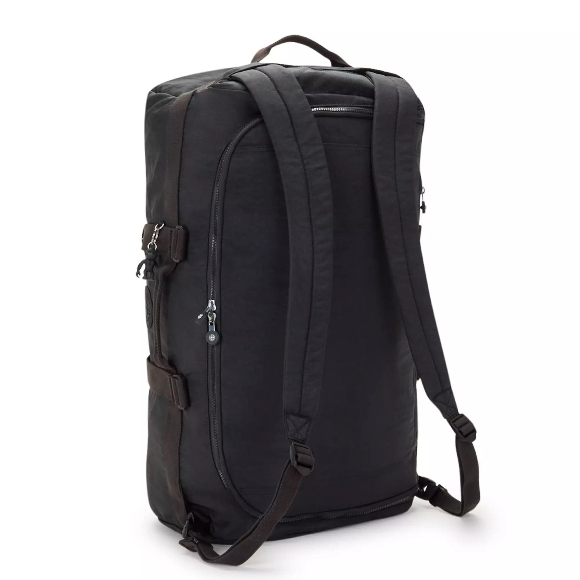 Kipling Jonis Medium Laptop Duffle Backpack - Black Noir | Water-Resistant Work & Travel Bag for Men & Women | Perfect for Office, Commute & Weekend Getaways