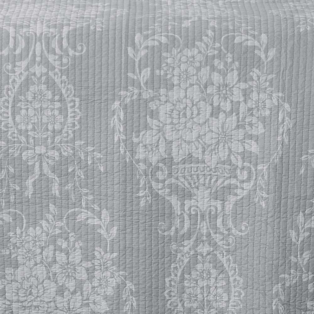 Florence Grey Bedspread Set Queen Size - Soft Luxury Bedding for Master Bedroom & Guest Room - Perfect for Cozy Nights & Stylish Home Decor