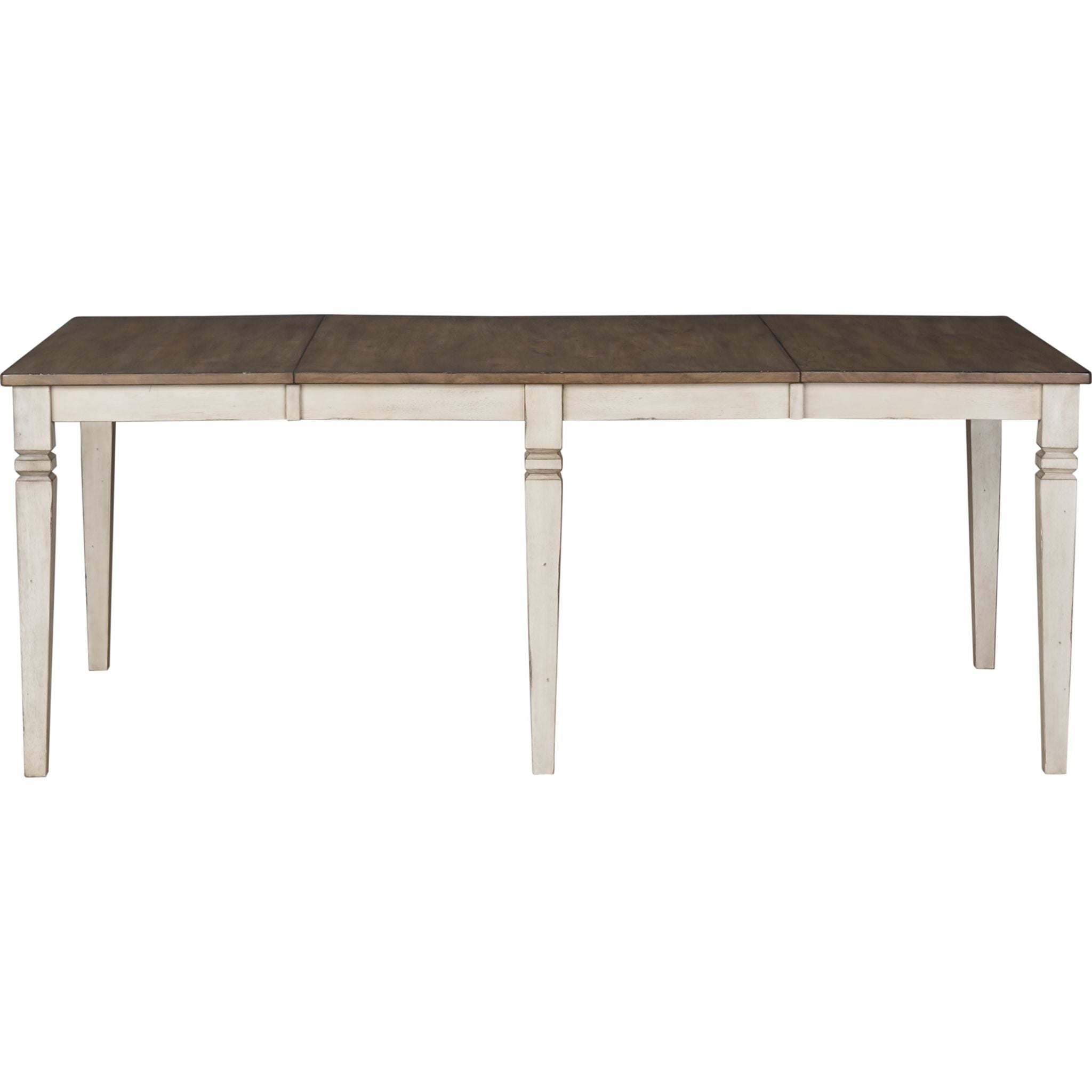Modern Beacon Dining Table - Smoky White & Peppercorn Finish - 60-Inch Rectangle Wood Table for Dining Room - Perfect for Family Gatherings & Dinner Parties (1562008K)