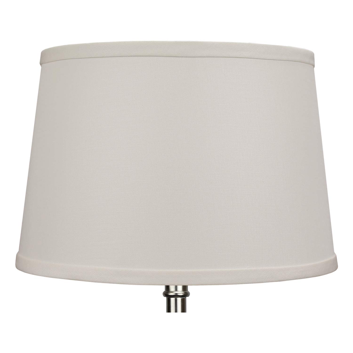 Premium Set of 2 Linen Ivory Lampshades - 10