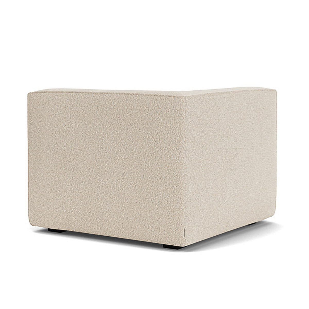 Dane Boucle 1 Seater Right Corner Modular Sofa - Modern Accent Chair for Small Spaces, Living Room, Apartment & Office - Soft Upholstered Lounge Seating with Comfortable Back Support