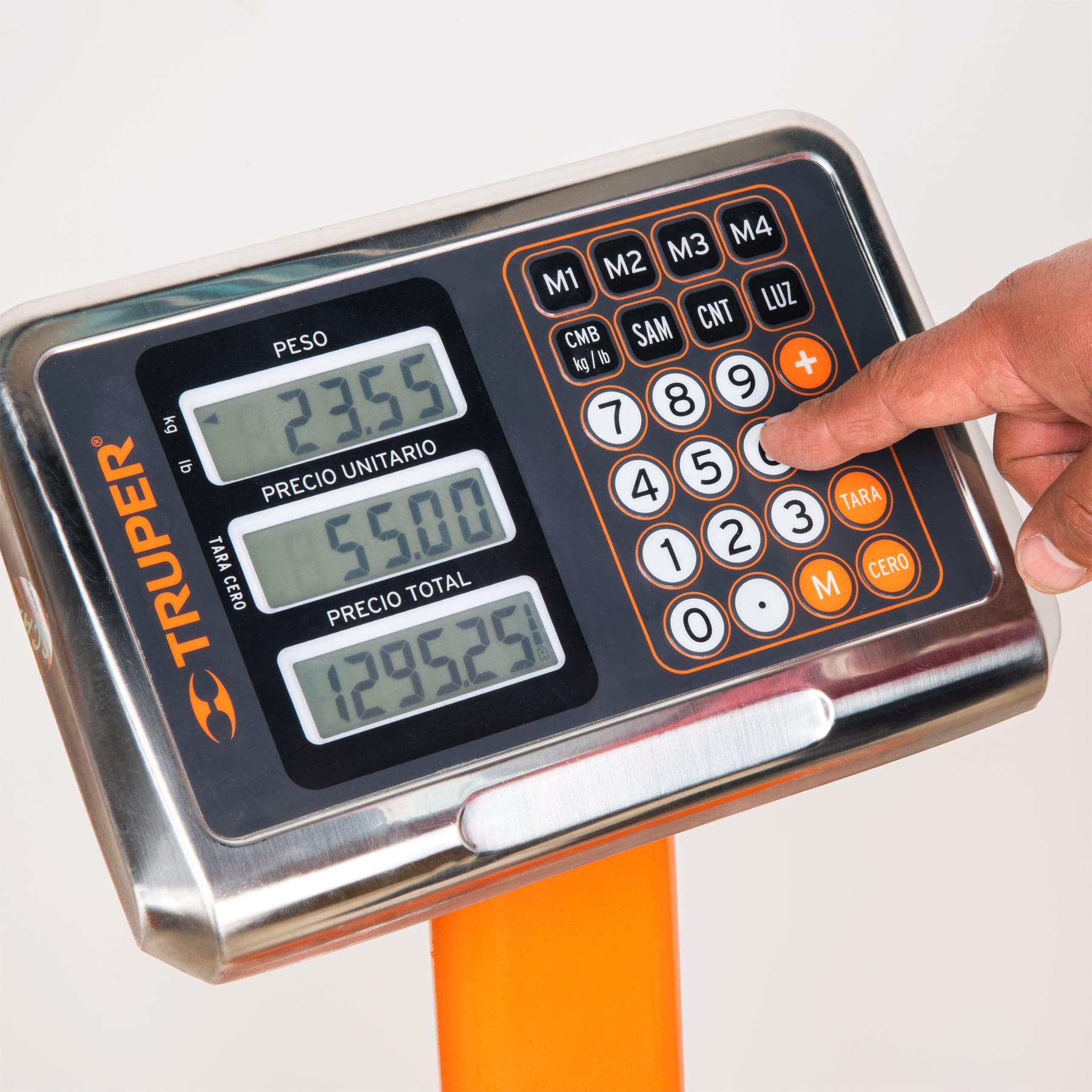 Heavy Duty Folding Platform Scale - 200kg/440lbs Capacity - Portable Digital Floor Scale for Shipping, Warehousing & Industrial Use