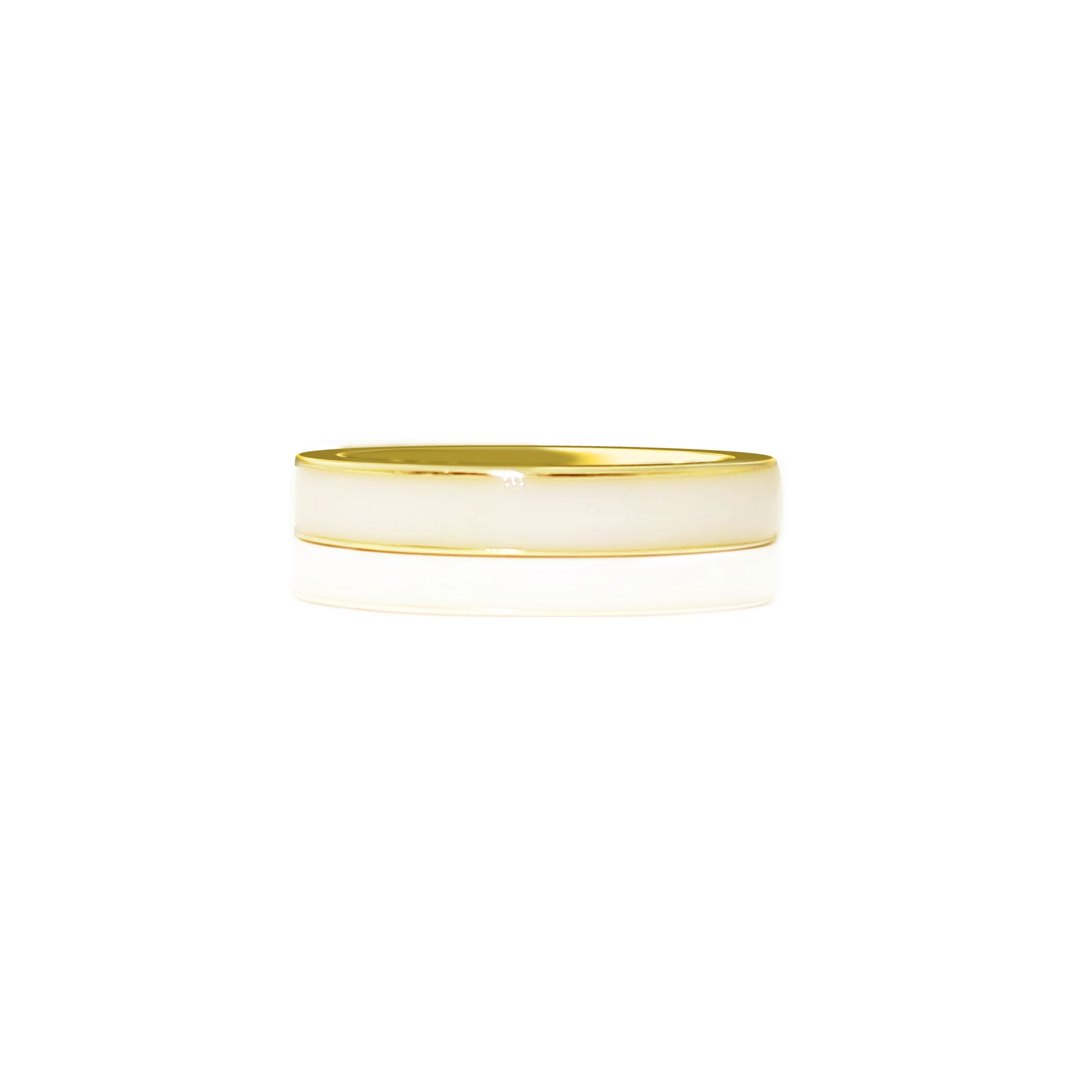 Eternal Bond Solid Gold Men's Ring - 4mm Width Channel Breastmilk Design - Perfect for Anniversaries, Weddings & Romantic Gifts