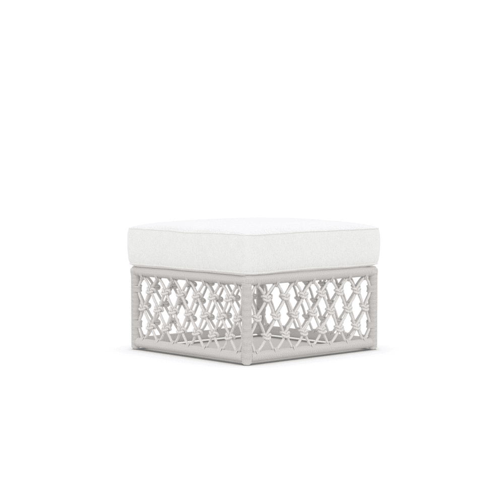 Amelia Outdoor Ottoman - Waterproof & Weather-Resistant Patio Furniture, Perfect for Garden, Deck, Poolside & Backyard Relaxation