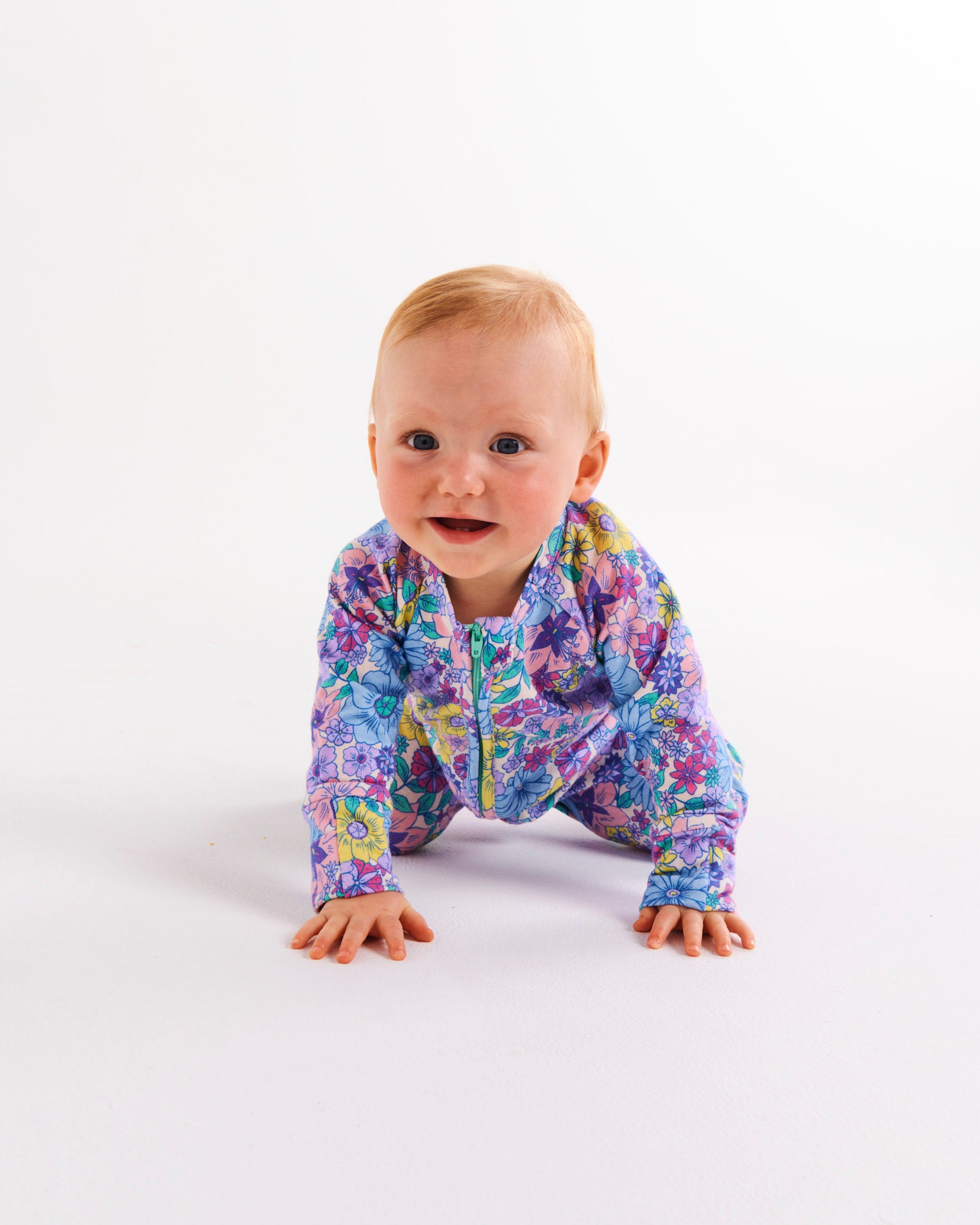 Organic Long Sleeve Zip Romper for Babies - Soft & Comfortable One-Piece Outfit - Perfect for Playtime, Daycare & Family Photos