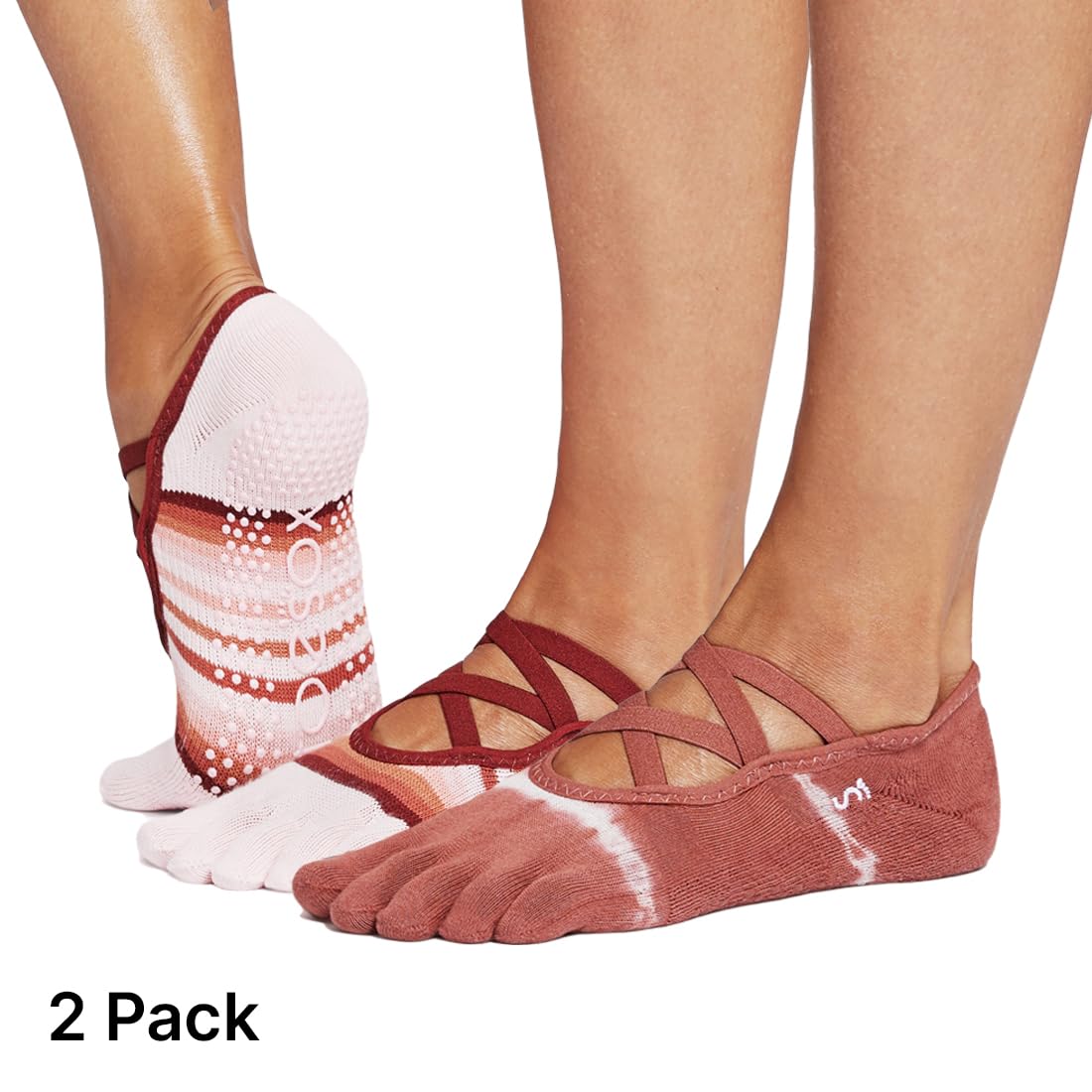 Toesox Women’s Non-Slip Yoga Socks for Pilates & Barre