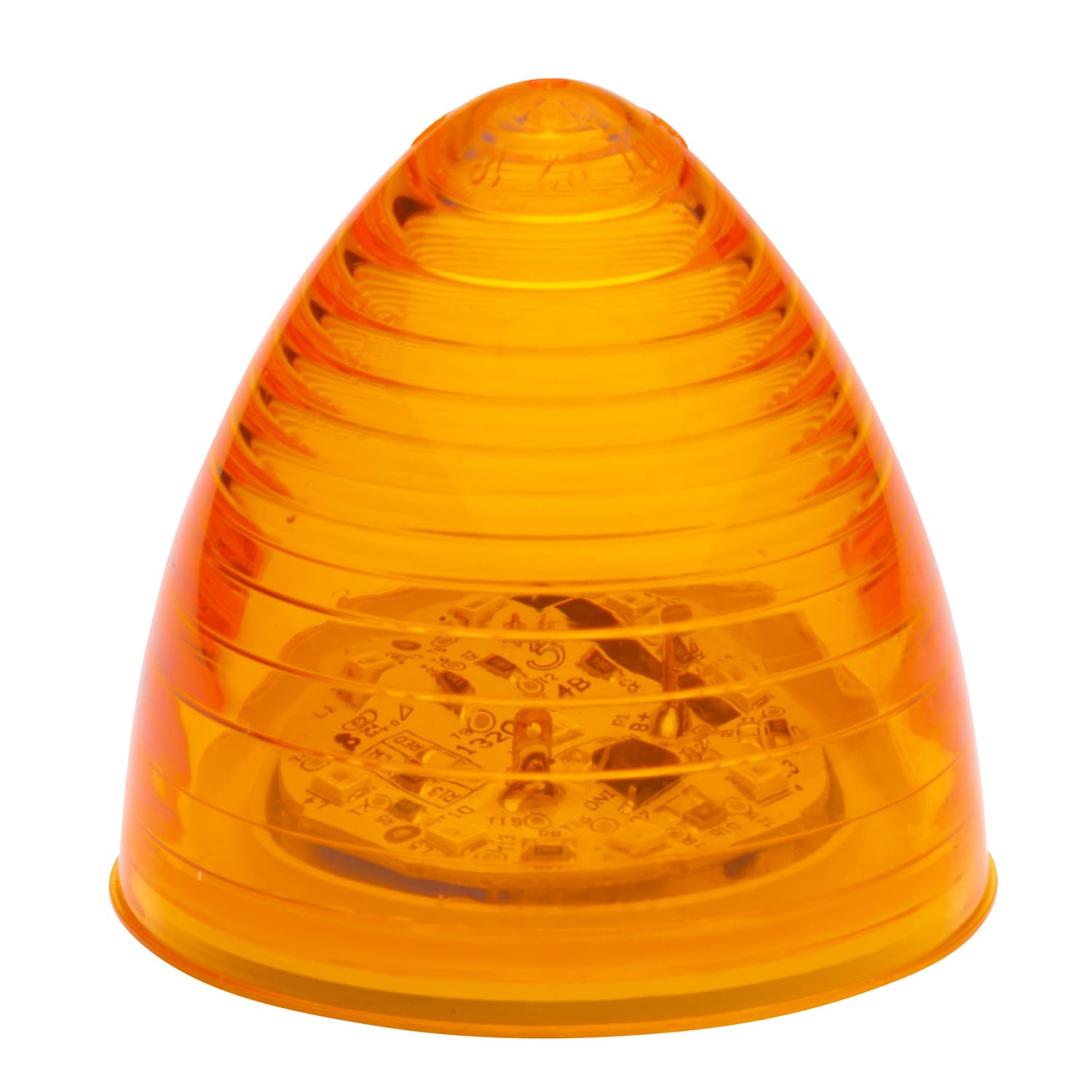G1083 High-Count 13-Diode Beehive LED Clearance Marker Light - 2.5 Inch Amber for Trucks, Trailers & Emergency Vehicles - Durable Waterproof Warning Light for Road Safety & Visibility