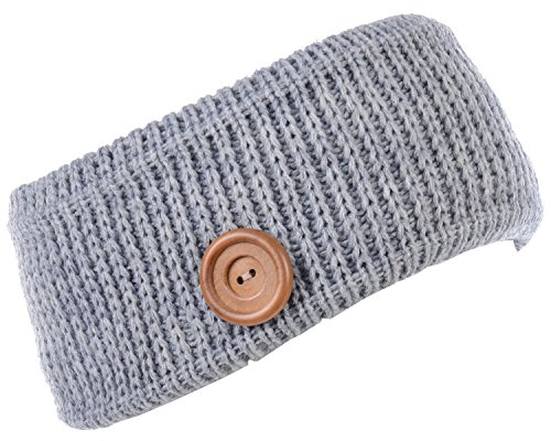 Rib Knit W/ Button Gray