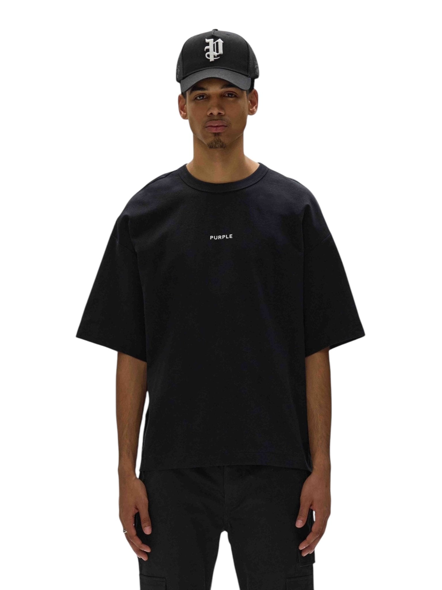 Purple Brand M1057 JBAG Jersey Oversized Top - Stylish Loose Fit T-Shirt for Men & Women | Perfect for Casual Wear, Street Fashion & Lounge Outfits
