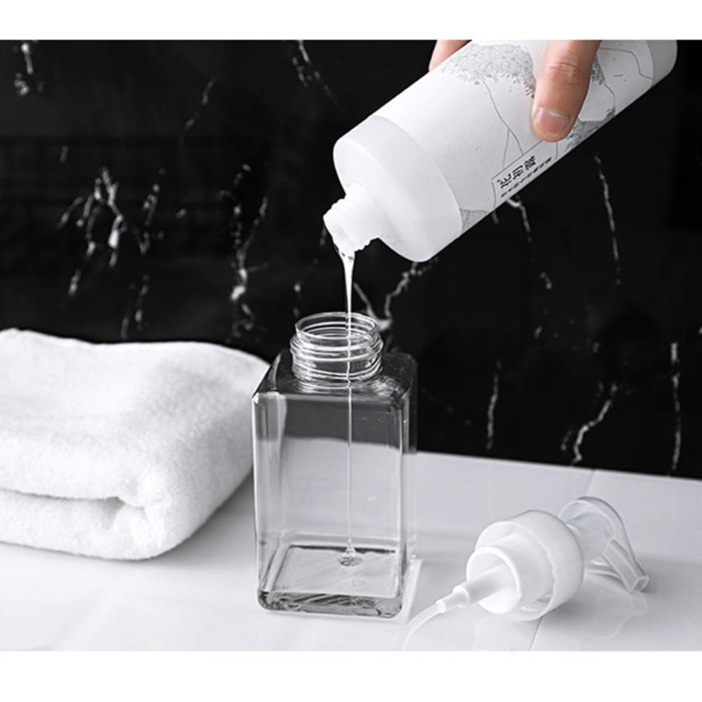 2 Pack Refillable Bubble Maker Bottle Pump Dispenser - Empty Plastic Containers for Soap, Lotion & Liquid - Perfect for Kids Play, Party Favors & DIY Refills