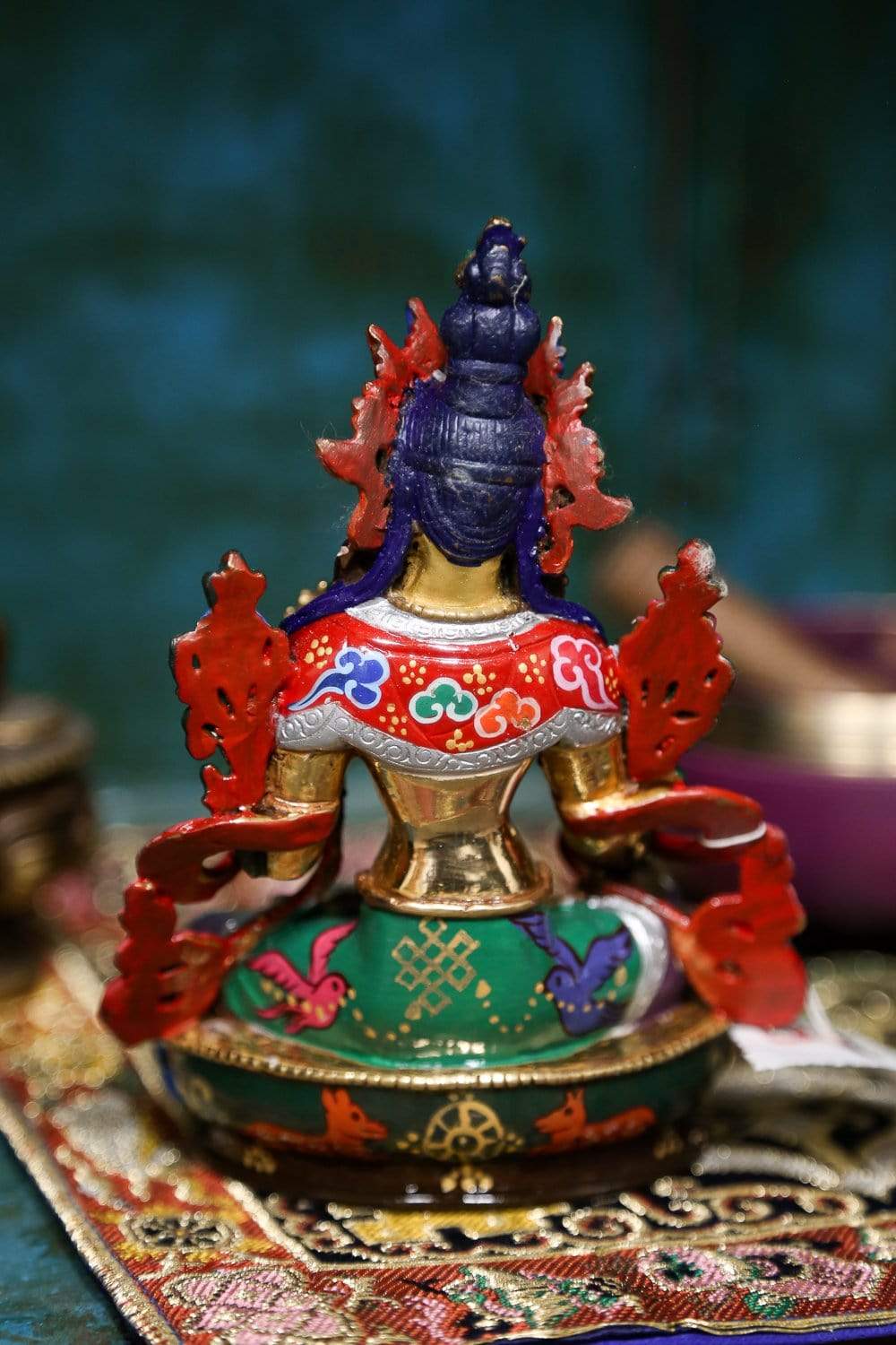 Hand Painted White Tara Statue - Tibetan Buddhist Goddess of Compassion | Home Altar Decor, Meditation Room Statue, Spiritual Gift for Yoga Practitioners