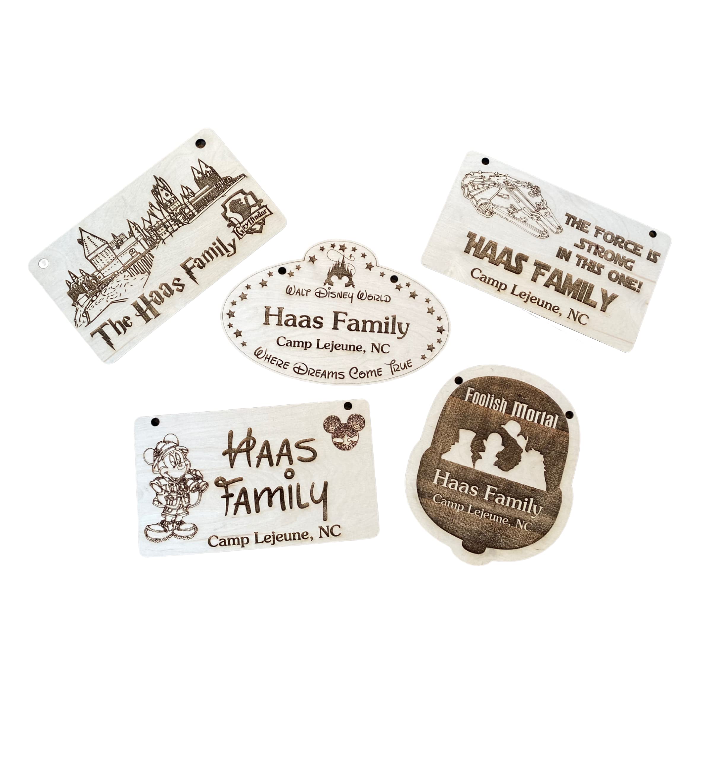 Personalized Disney-Inspired Stroller Name Tags for Kids - Customizable Stroller ID Plates with Secure Attachment - Perfect for Theme Parks, Daycare & Travel Safety