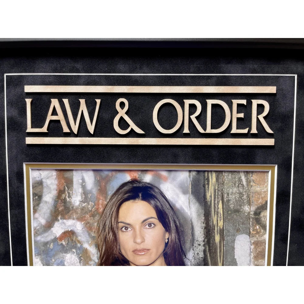 Mariska Hargitay Autographed Law & Order SVU 11x14 Photo Framed with BAS COA - Olivia Benson Collectible Memorabilia - Perfect for TV Show Fans, Office Decor & Gift for Crime Drama Lovers