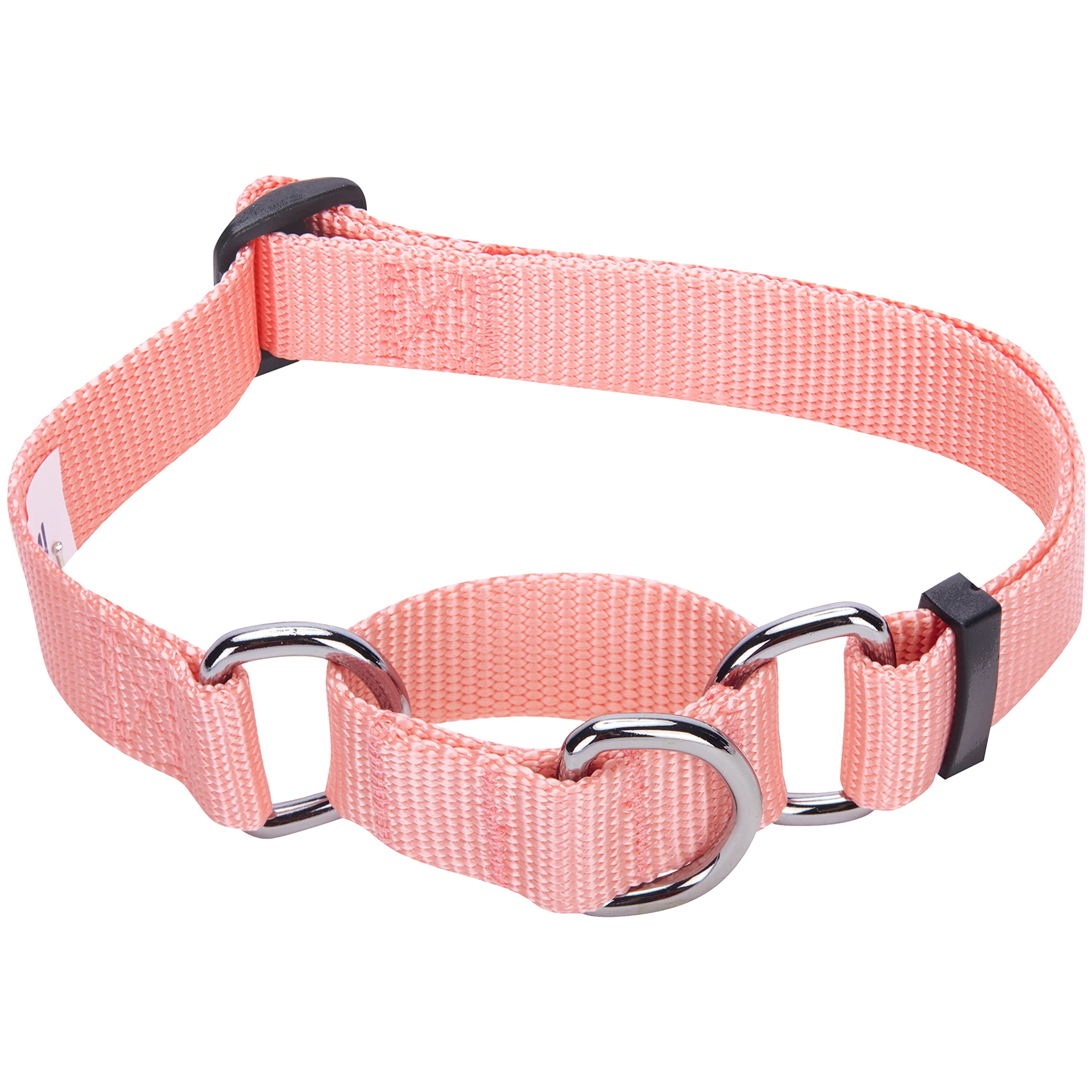 Blueberry Pet Essentials 20+ Colors Martingale Safety Training Dog Collar - Baby Pink, Small | Heavy Duty Nylon Adjustable Collar for Small Dogs | Perfect for Walking, Training & Everyday Use