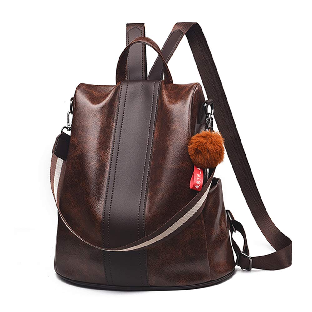 Stylish Women's PU Leather Anti-Theft Backpack Purse - Fashionable Casual Shoulder Bag & Satchel for Girls | Perfect for Travel, Work, School & Daily Commute