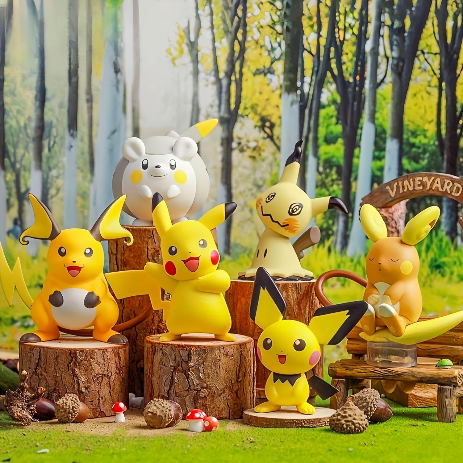 30-Piece Pokemon Mini Action Figure Set for Kids - Collectible Toy Playset for Boys & Girls, Party Favors, Birthday Decorations - Perfect for Playtime, Gifts, and Themed Parties