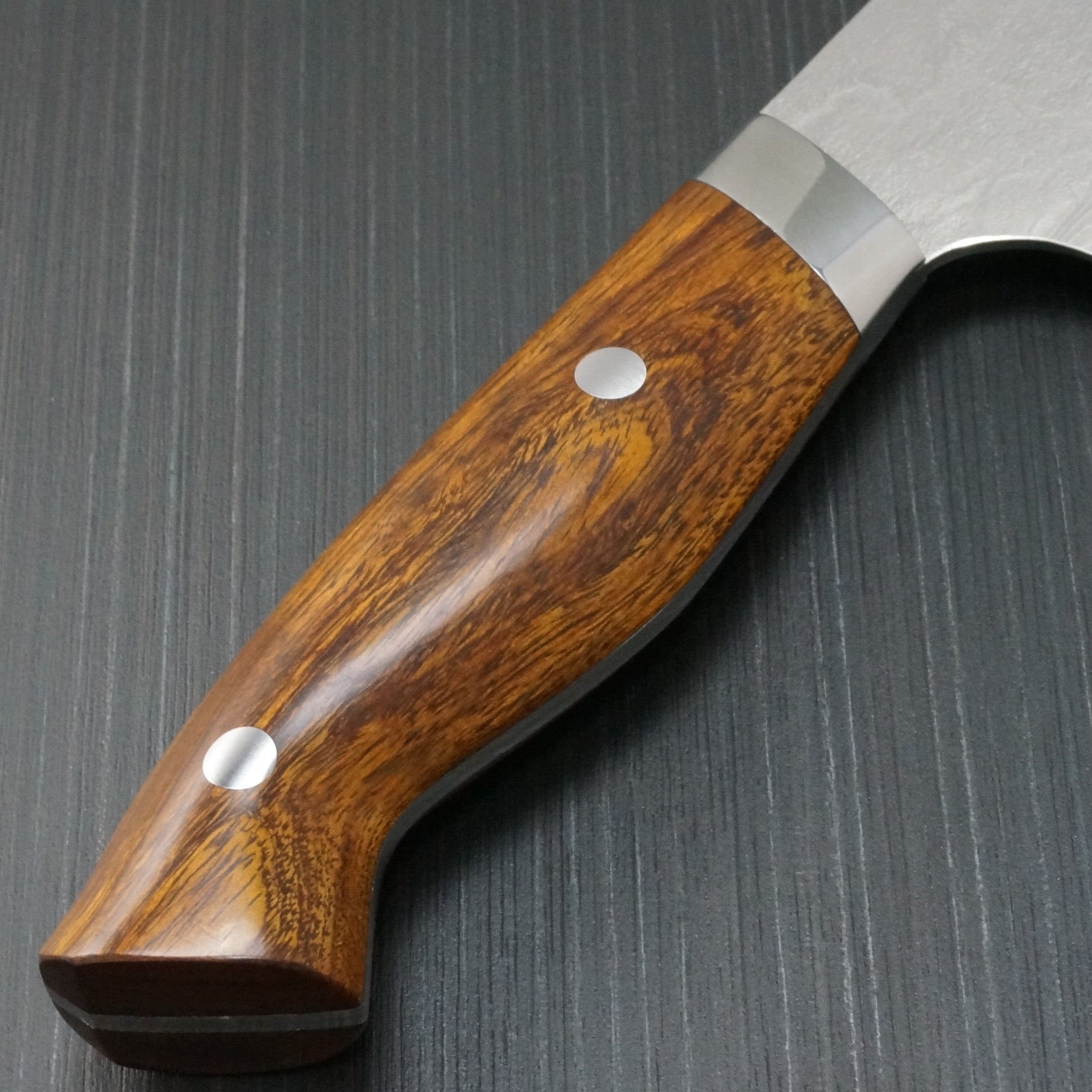 Premium Yuta Katayama Super Gold 2 Damascus Suminagashi Nakiri Knife 160mm - Japanese Ironwood Handle - Professional Chef Knife for Slicing Vegetables, Fruits & Herbs - Perfect for Home Cooks & Sushi Chefs