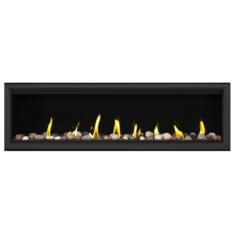 Napoleon Vector 62 Linear Direct Vent Gas Fireplace - LV62N | Modern Indoor Heating Solution for Living Rooms & Bedrooms | Energy Efficient & Stylish Home Decor