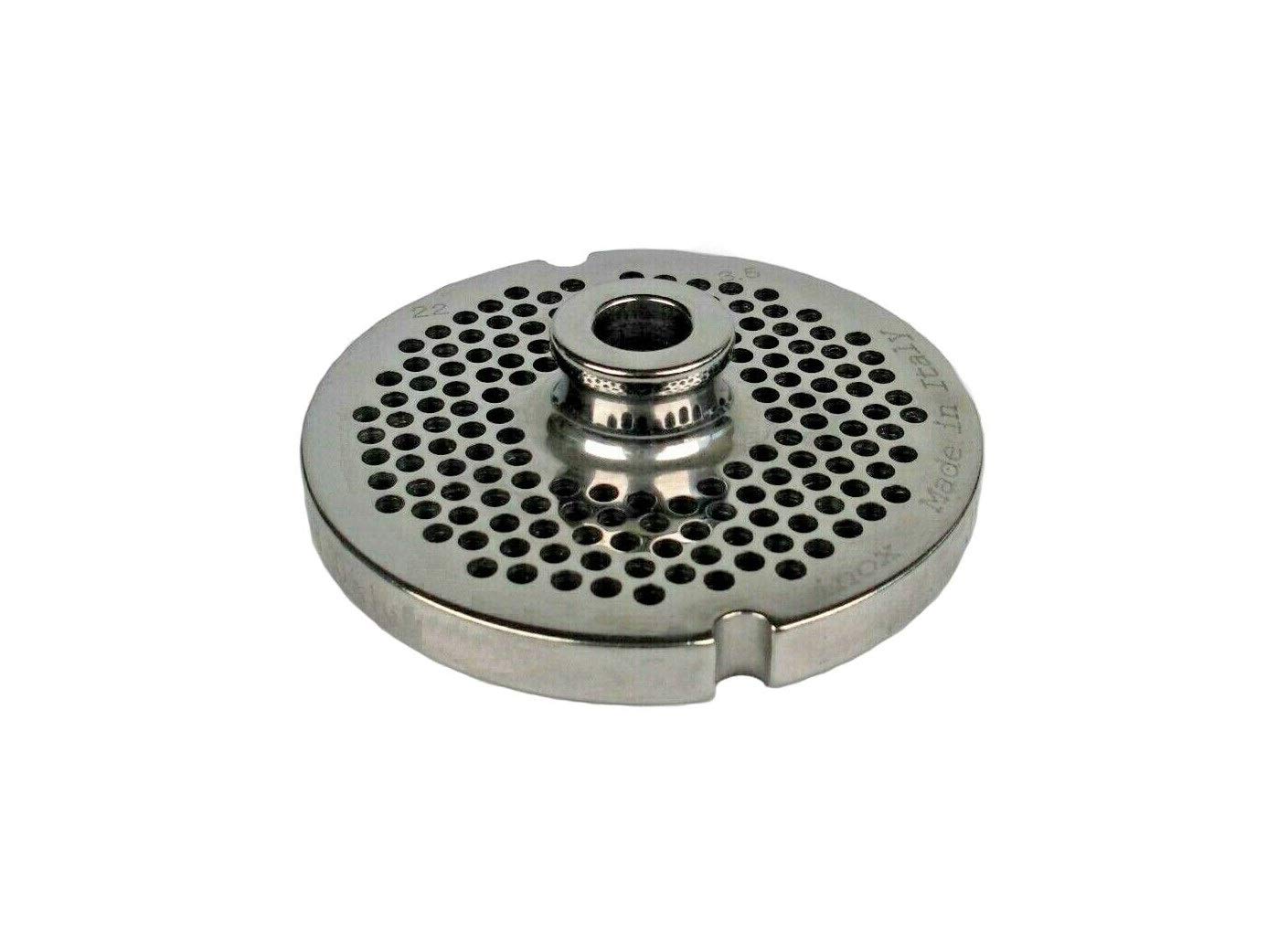 Professional No.22 Stainless Steel Meat Grinder Plate - 3.5mm Holes, 3.2