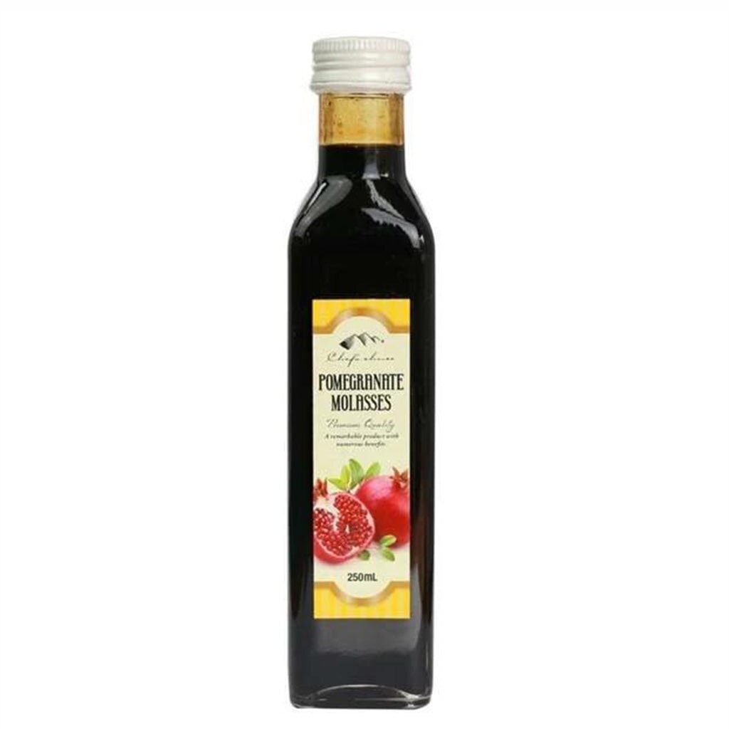 Chef's Choice Premium Pomegranate Molasses - 100% Natural, Gluten-Free Middle Eastern Syrup for Cooking, Baking & Cocktails - Perfect for Salads, Marinades, Desserts & Mocktails