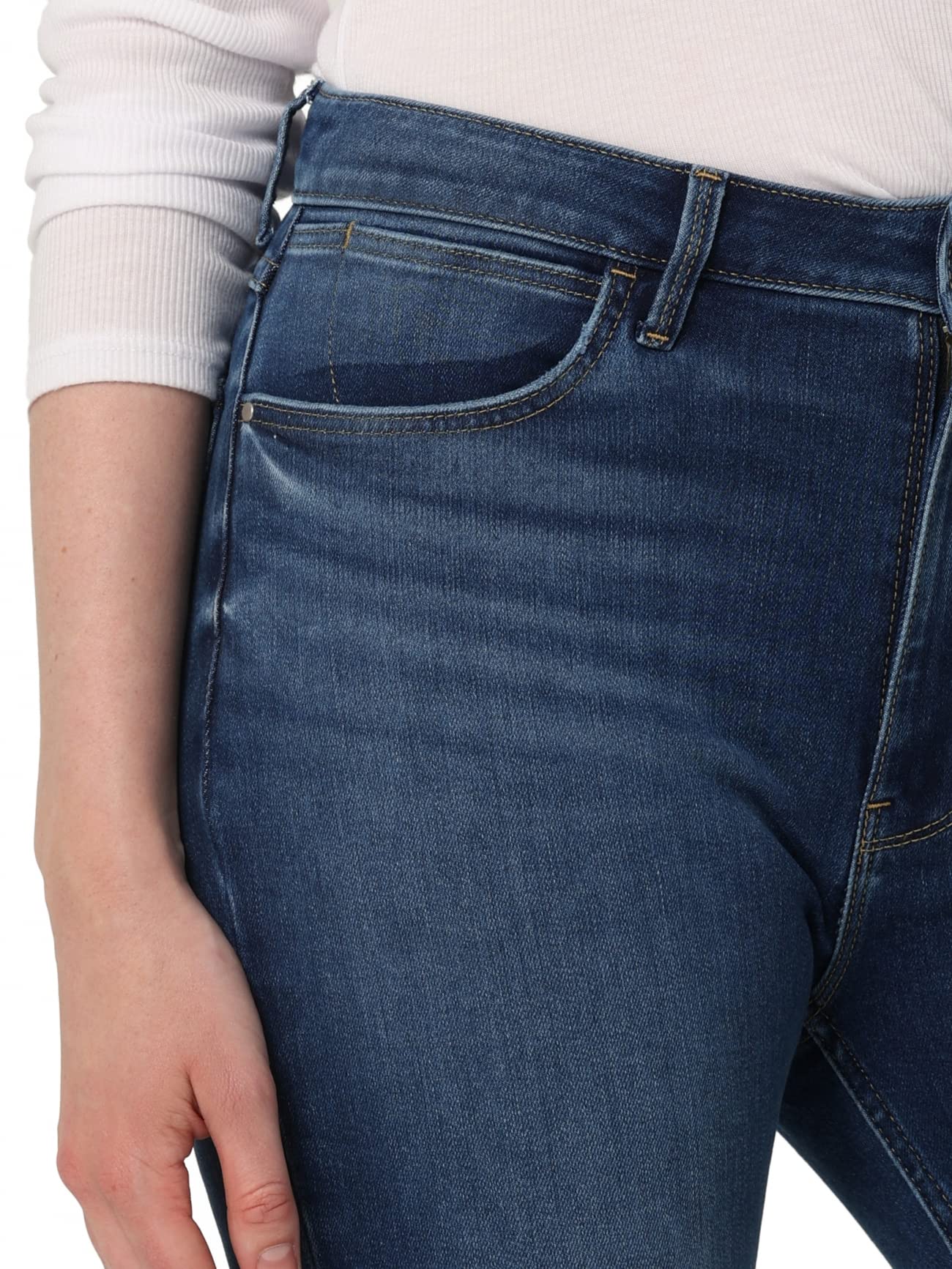Wrangler Women's High Rise Unforgettable Skinny Jeans - Slim Fit Stretch Denim Pants for Casual Wear & Everyday Outfits