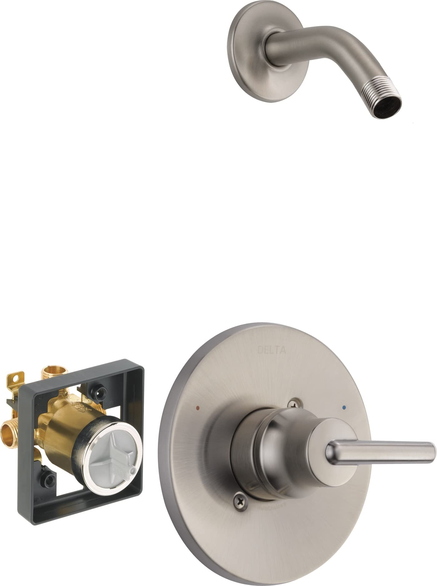 Delta Shower Faucet Set with Valve - Stainless Steel T14259-SSLHD Complete Shower System Kit for Bathroom Remodel & Luxury Spa Experience