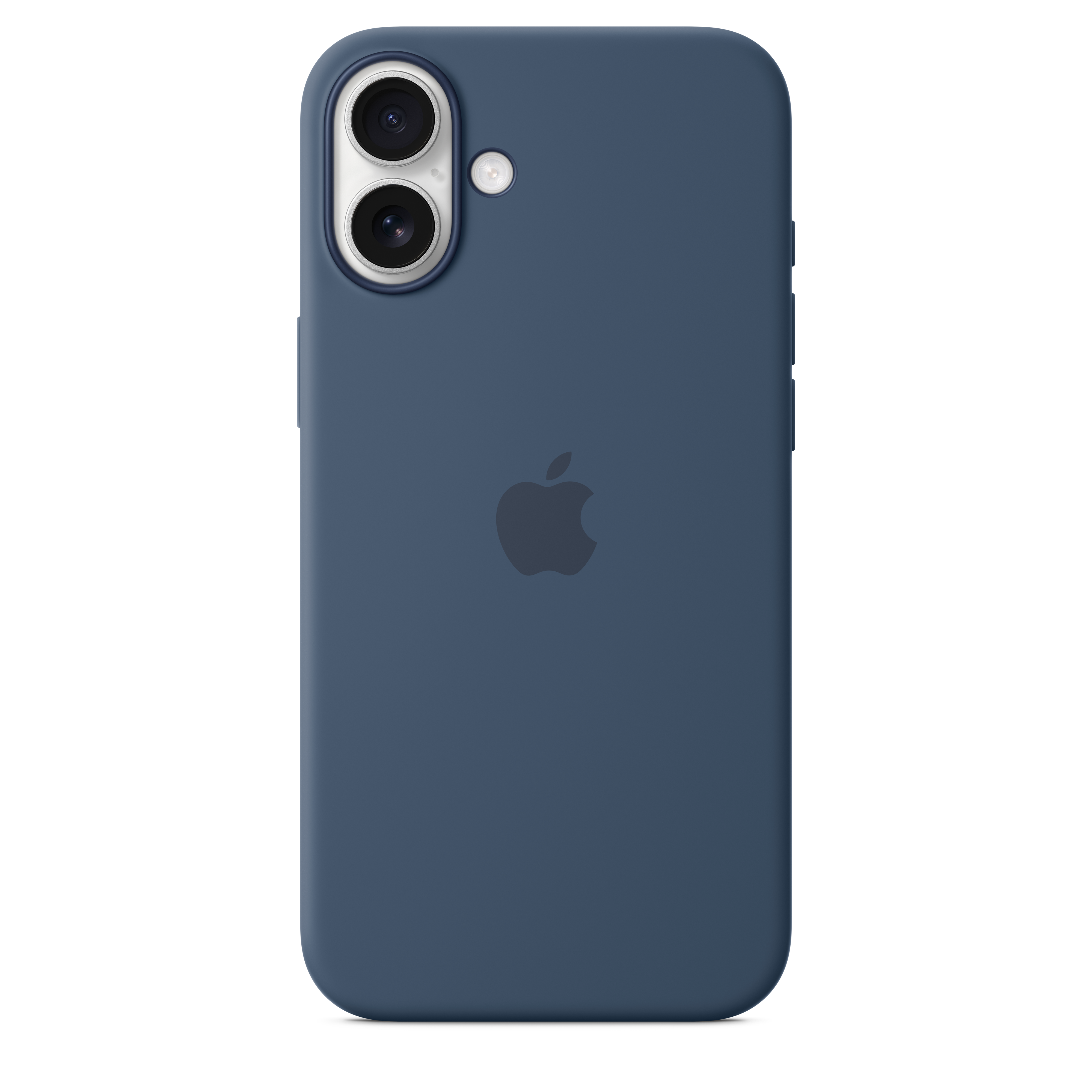 Magnetic Silicone Case with MagSafe for iPhone 16 Plus - Denim Blue | Slim Protective Cover for Everyday Use & Wireless Charging