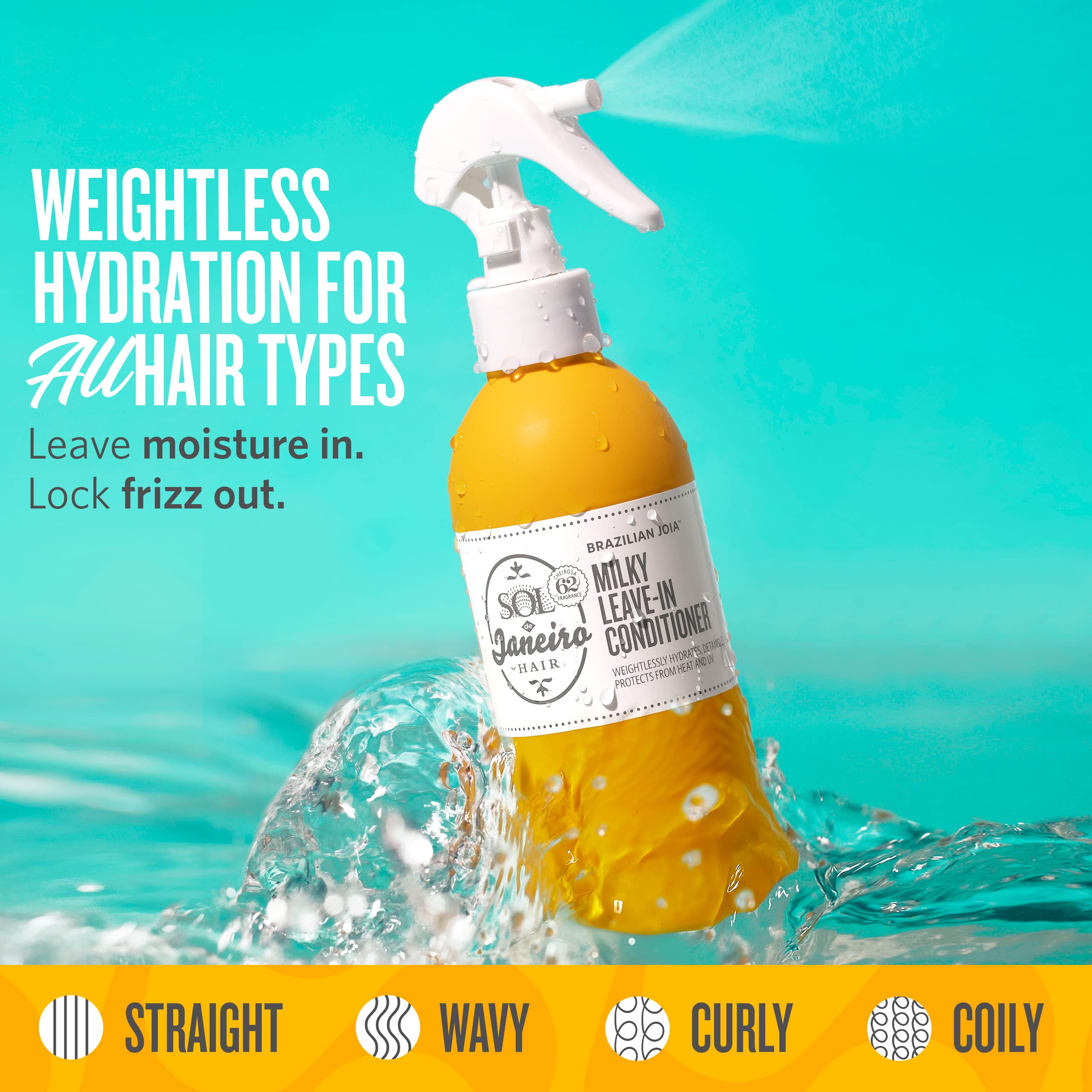 Sol de Janeiro Damage Repair Shampoo & Conditioner Set with Leave-In Treatment - Hydrating Hair Care for Dry, Damaged Hair - Perfect for Salon-Quality Results at Home