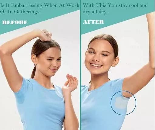 Roseworld 10-Pack Premium Underarm Sweat Pads for Women & Men - Disposable Armpit Sweat Absorbing Pads with Comfortable Sweat Shield - Ideal for Workouts, Office Wear & Daily Activities