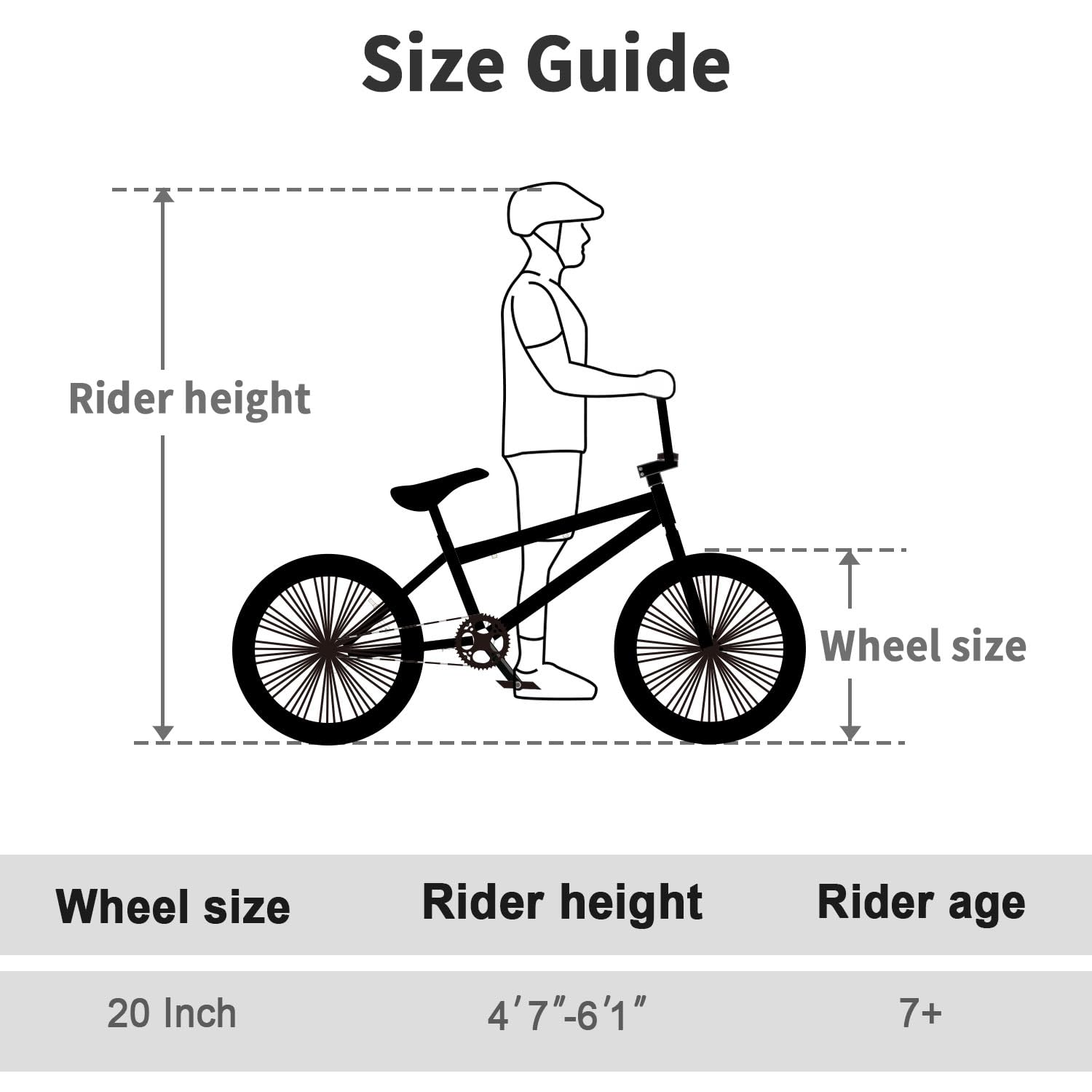 Freestyle BMX Bike 20 Inch - Hi-Ten Steel Frame Bicycle for Teens & Adults - Beginner Friendly BMX Bike in Multiple Colors - Perfect for Street Riding, Park Tricks & Commuting