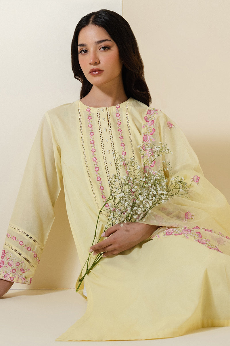 Lime Green 2-Piece Outfit (Shirt & Dupatta) for Women - Elegant Ethnic Wear for Festivals, Weddings & Special Occasions