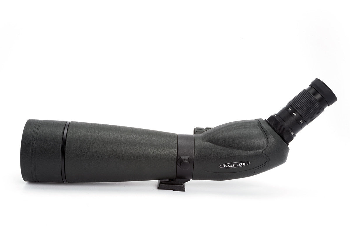 TrailSeeker 20-60x80mm Angled Zoom Spotting Scope for Hunting, Bird Watching & Outdoor Adventures - High Power Magnification for Long Range Viewing